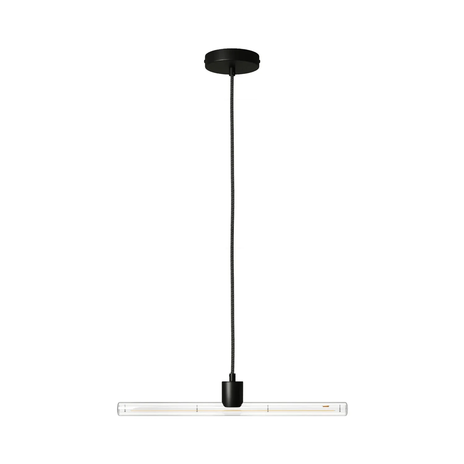 Lampada a sospensione esse14 con attacco S14d - Nero