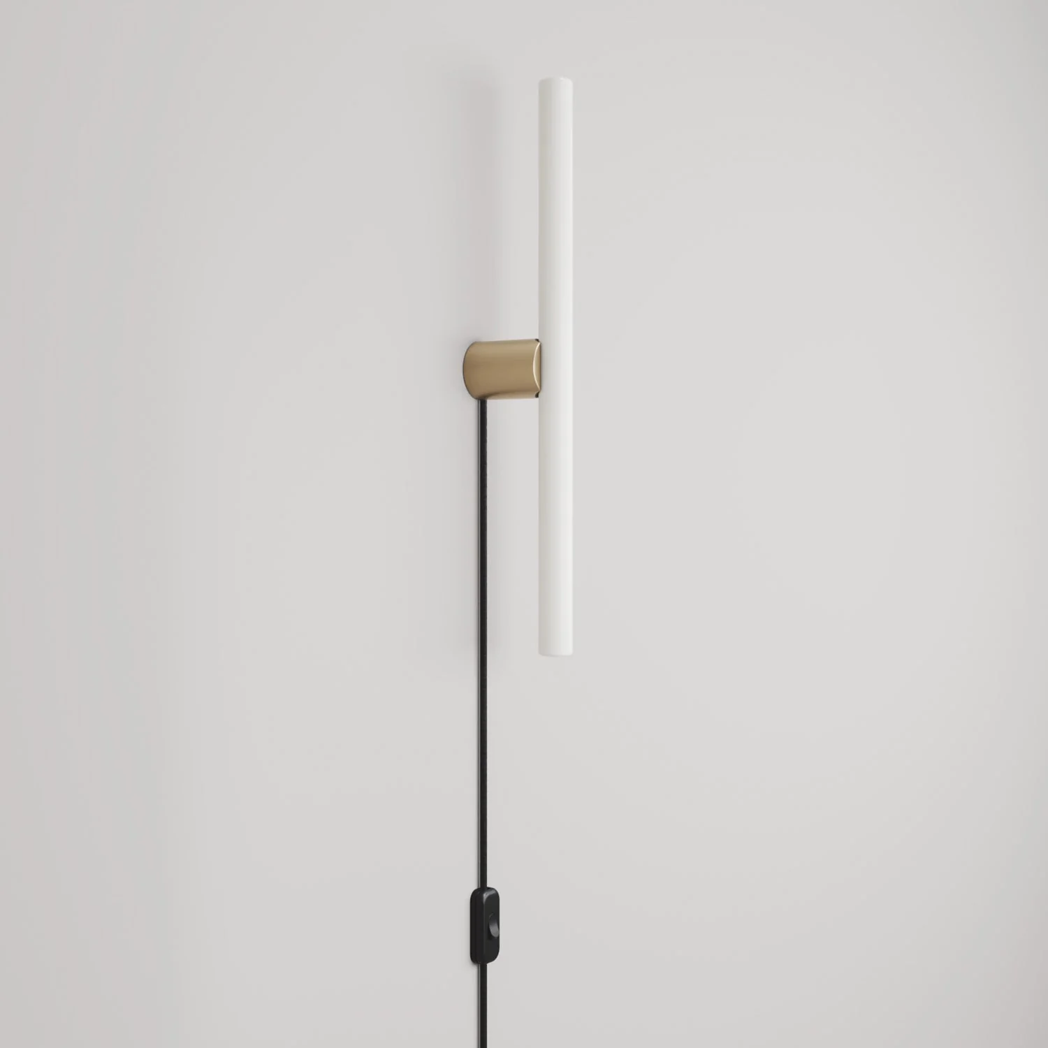 Lampada con spina con finitura metallica e lampadina LED lineare S14d - Bronzo satinato - Image 4
