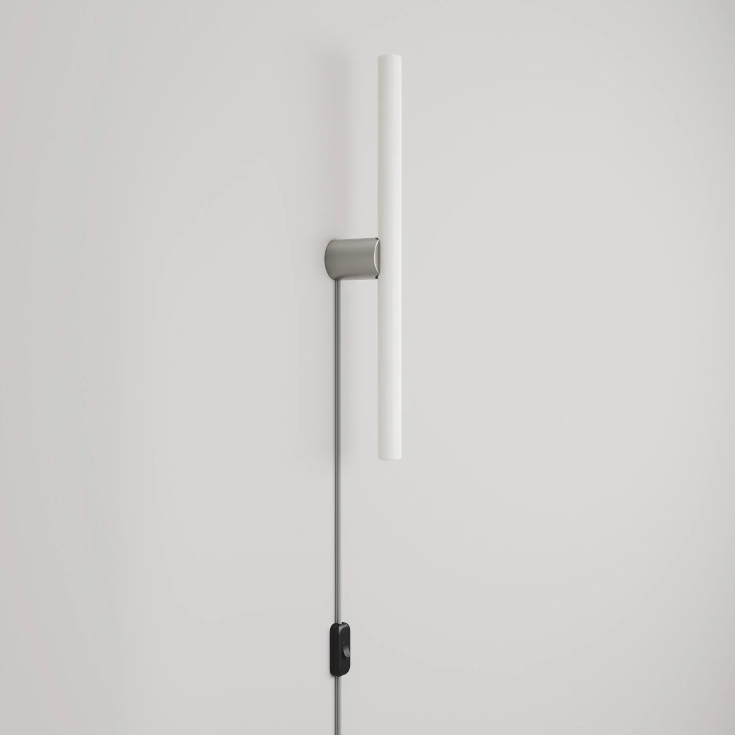Lampada con spina UK con finitura metallica e lampadina LED lineare S14d - Titanio satinato - Image 4