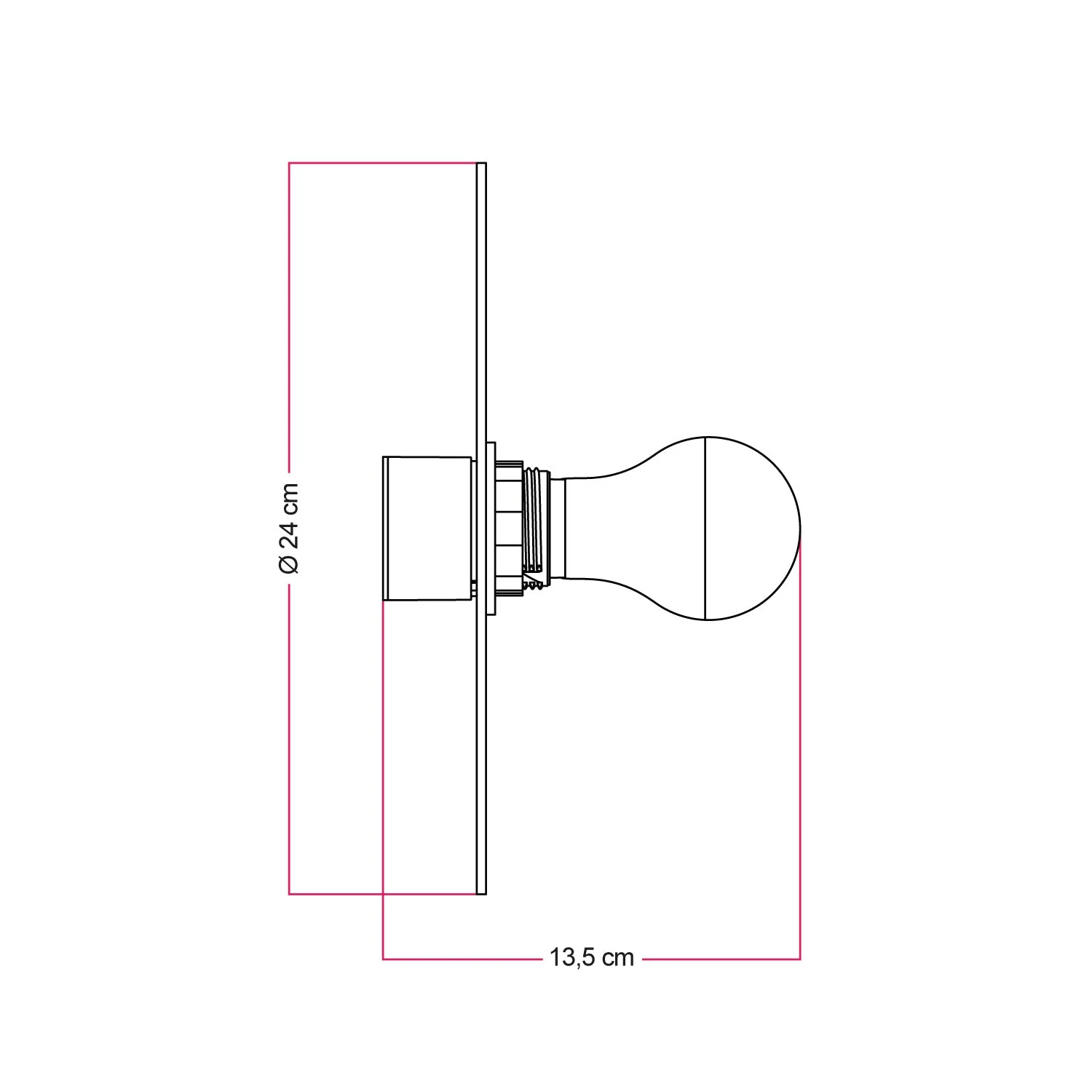 Lampada da parete o soffitto con paralume a disegni geometrici 'Kaleidoscope' Geometria 1 - Waterproof IP44 - Image 5