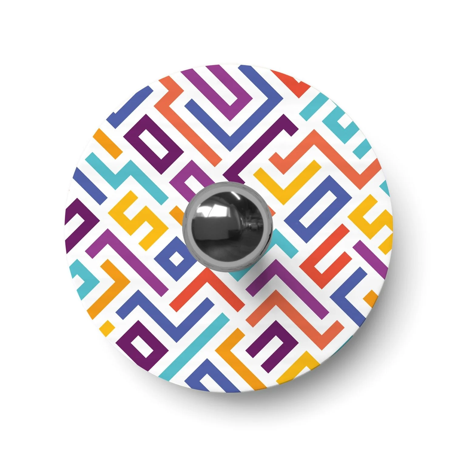 Lampada da parete o soffitto con paralume a disegni geometrici 'Kaleidoscope' Geometria 2 - Waterproof IP44 - Image 3