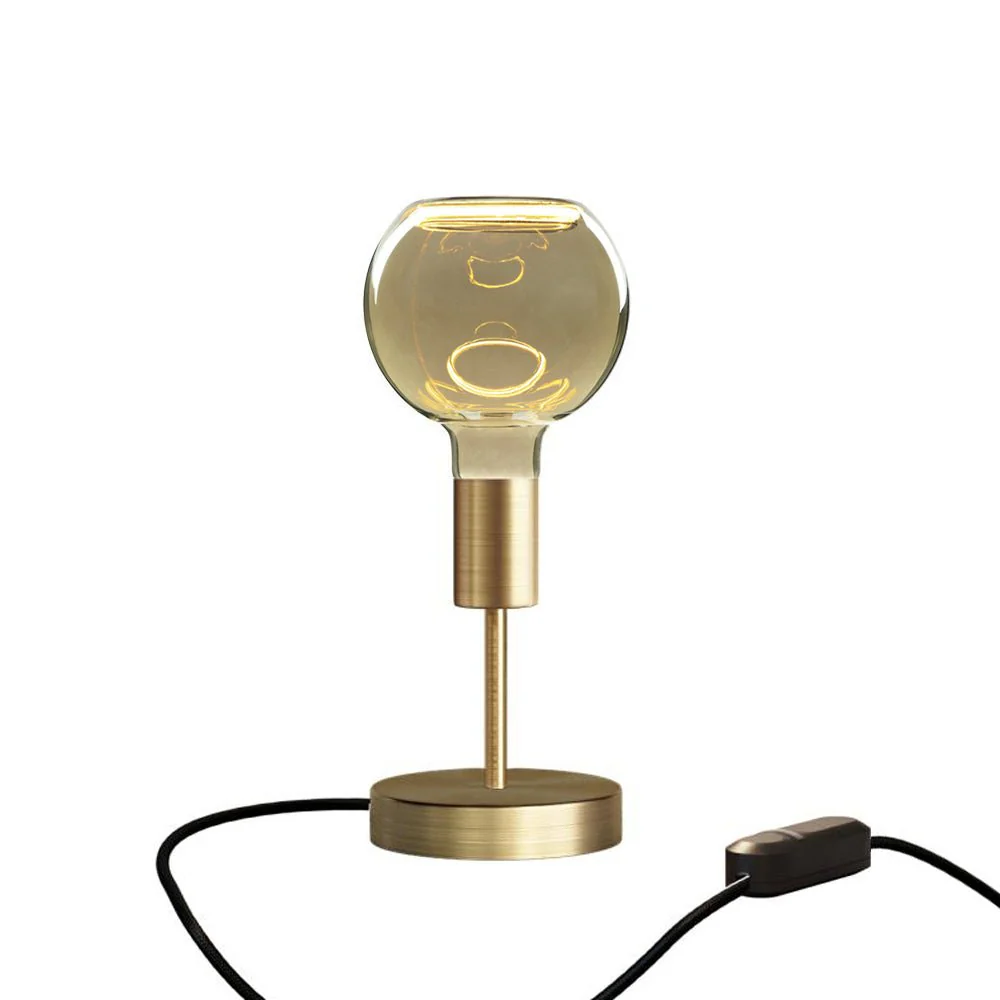 Lampada da tavolo Alzaluce Globo Ghost in metallo e spina UK - Bronzo satinato - Image 5