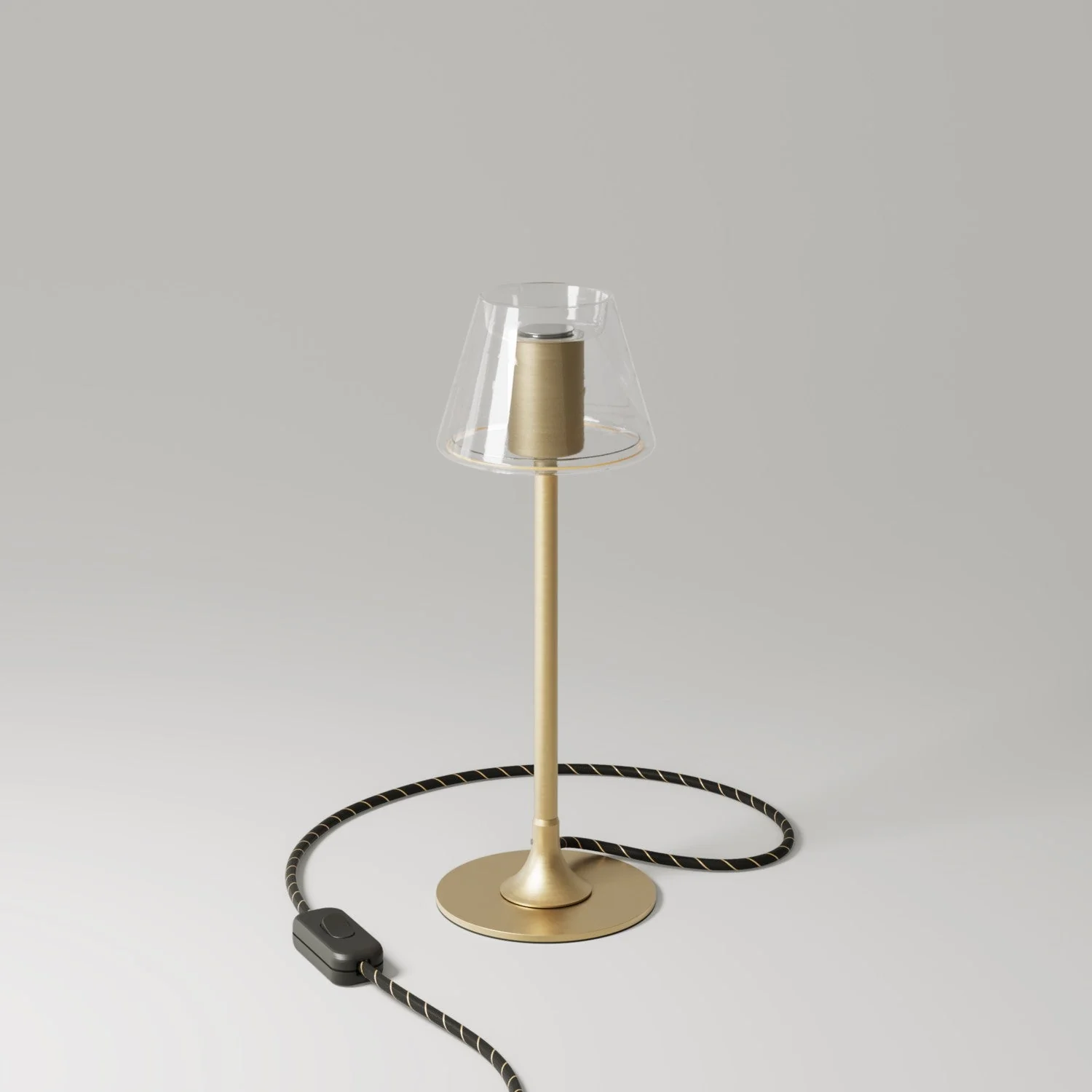 Lampada da tavolo MAG-Y G07 con base metallica tonda - Bronzo Satinato - Image 3