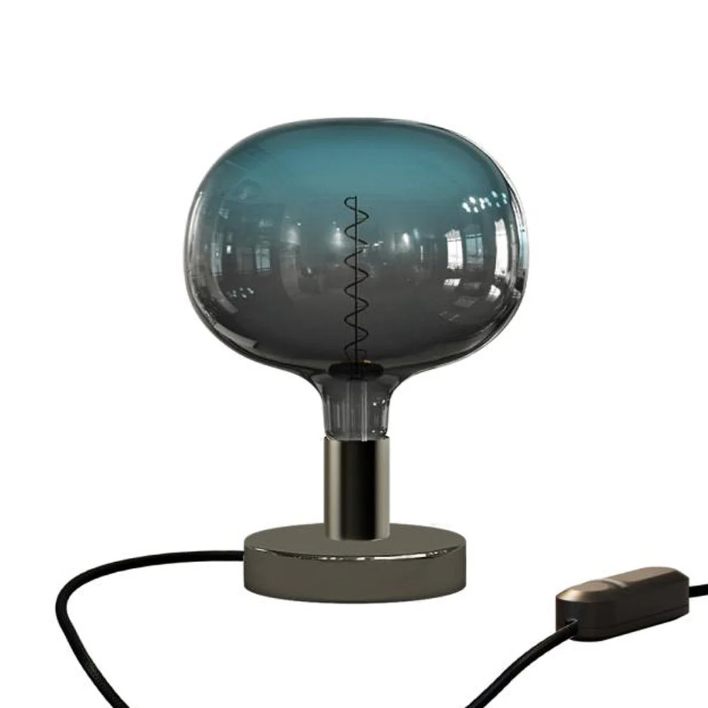 Lampada da tavolo Posaluce Cobble in metallo - Nero perla - Image 5