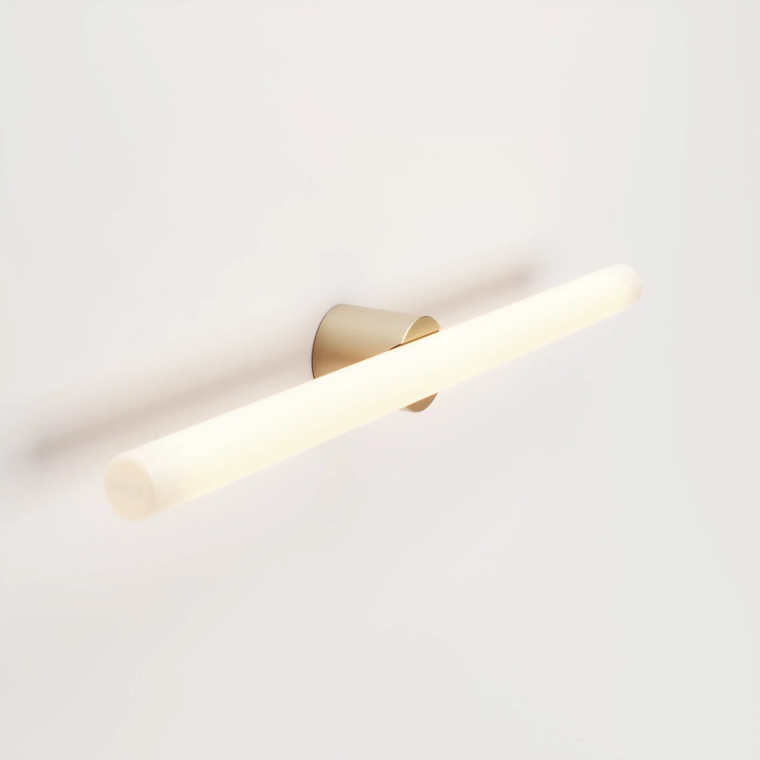 Lampada in metallo da parete o soffitto con lampadina LED lineare S14d - Bronzo satinato