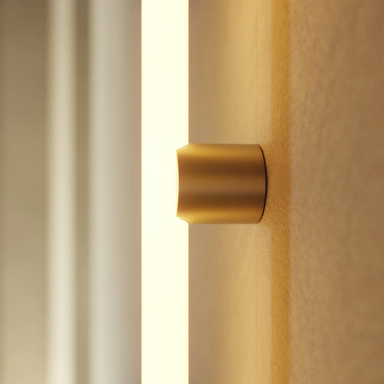 Lampada in metallo da parete o soffitto con lampadina LED lineare S14d - Bronzo satinato - Image 3