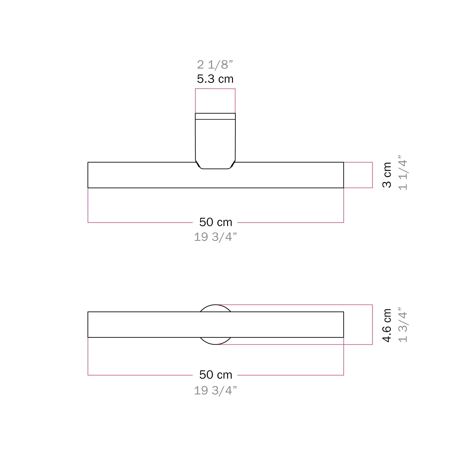 Lampada in metallo da parete o soffitto con lampadina LED lineare S14d - Rame satinato - Image 6
