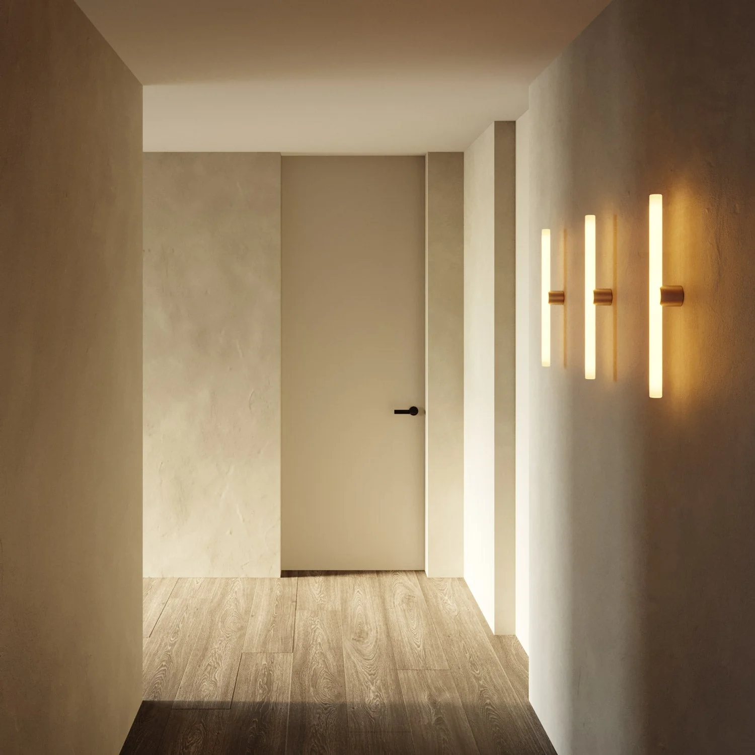 Lampada in metallo da parete o soffitto con lampadina LED lineare S14d - Titanio satinato - Image 2