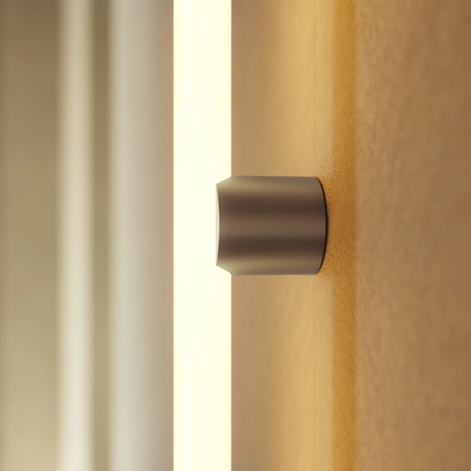 Lampada in metallo da parete o soffitto con lampadina LED lineare S14d - Titanio satinato - Image 3