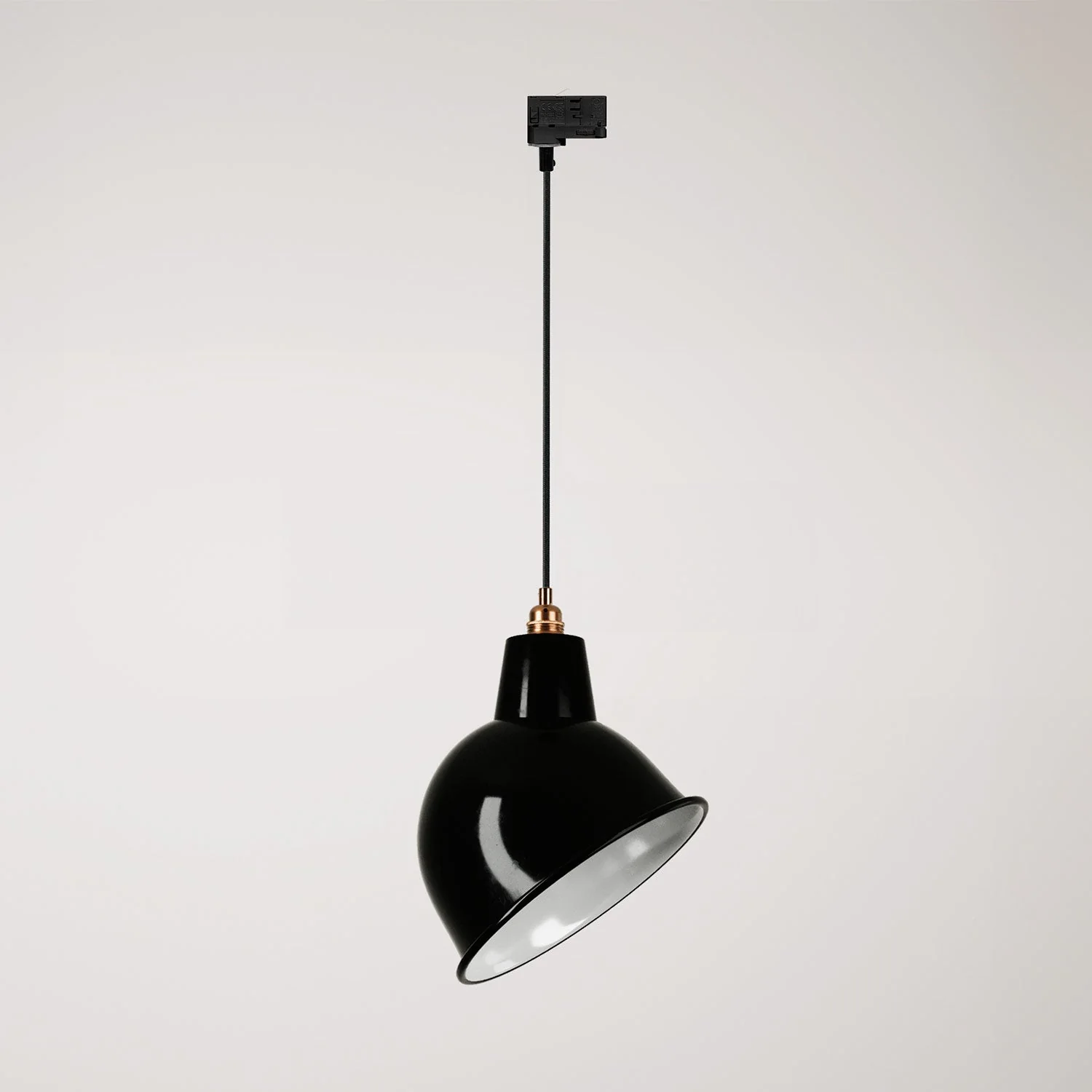 Lampada per binario con paralume Broadway - Nero