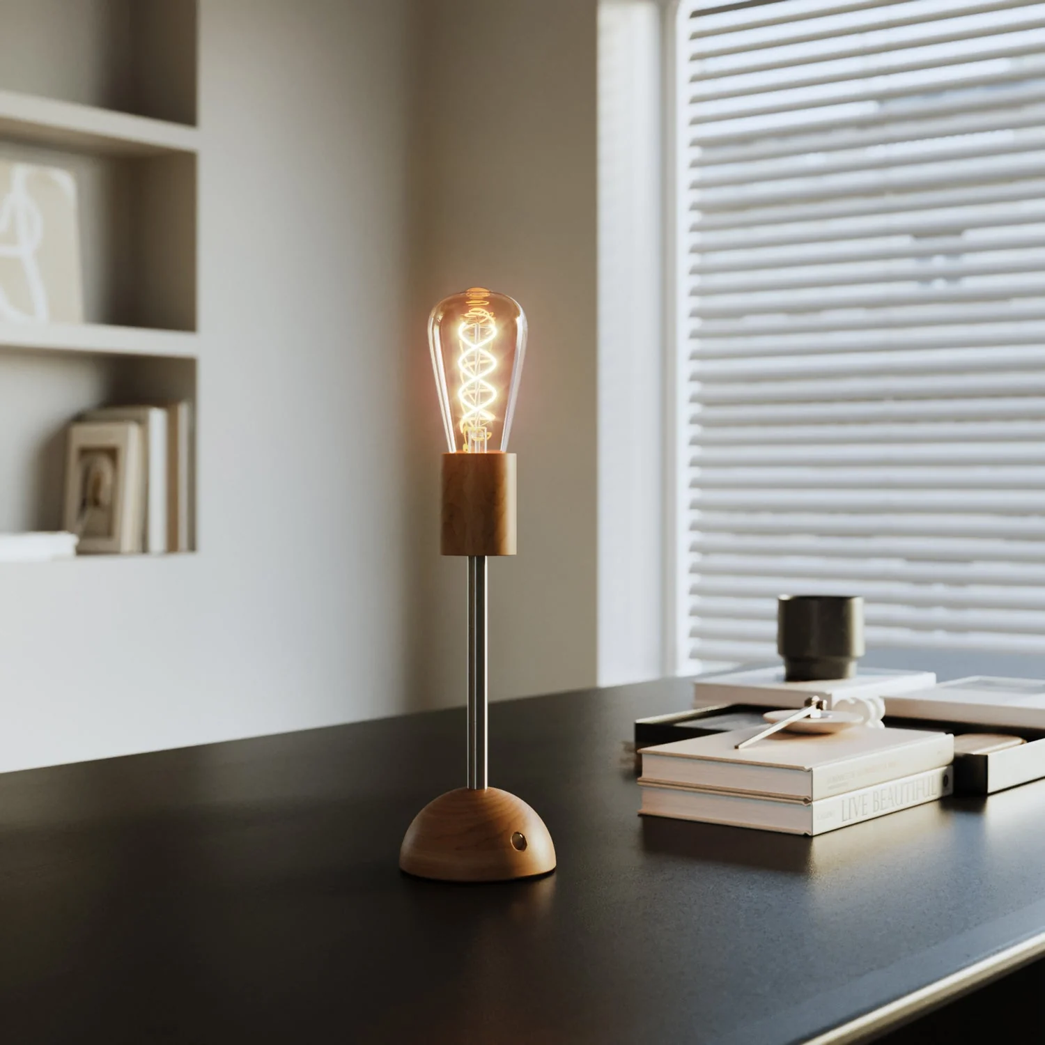Lampada portatile e ricaricabile Cabless02 con lampadina Edison dorata - Neutro - Image 4
