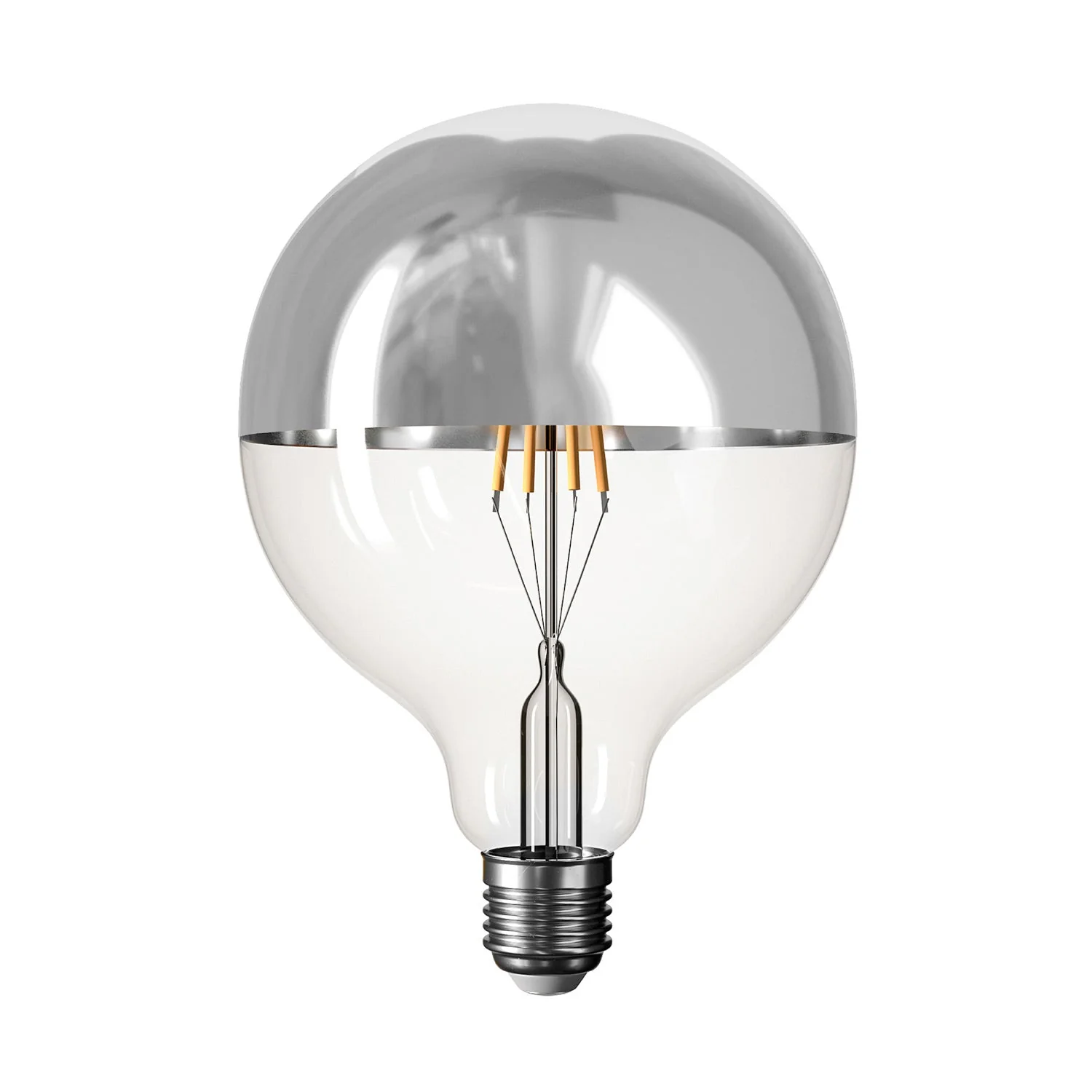 Lampada portatile ricaricabile Cabless01 con lampadina globo mezza sfera argento - Nero - Image 6