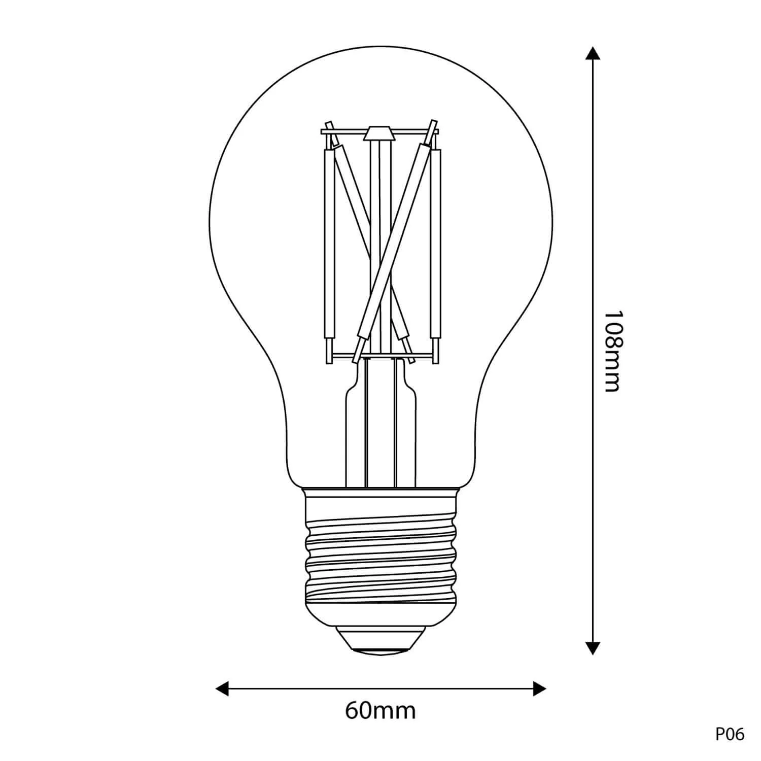 Lampadina LED Effetto Porcellana CRI 95 A60 7W 640Lm E27 2700K Dimmerabile - P06 - Image 3
