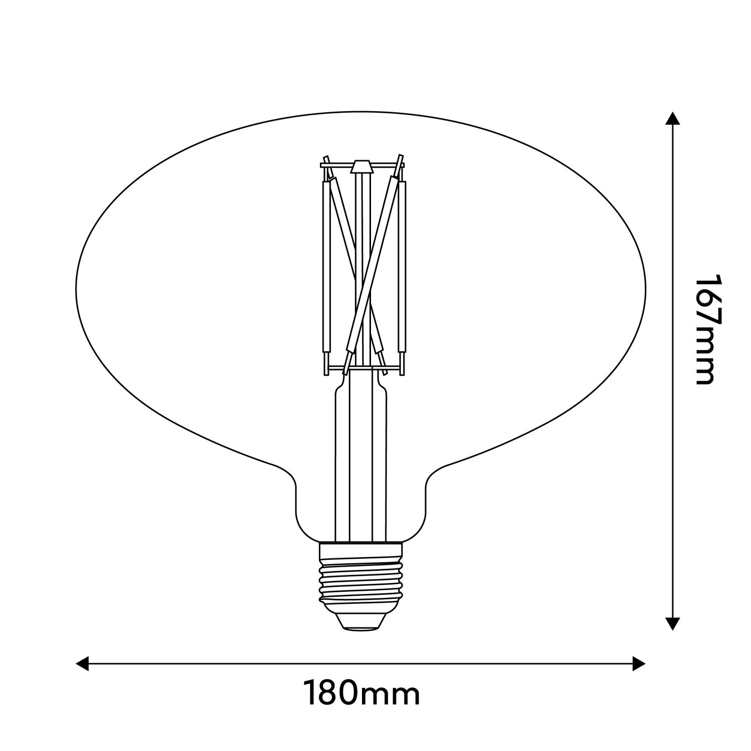 Lampadina LED Ellittica Effetto Porcellana CRI 95 E27 9W 1000Lm 2700K Dimmerabile - P10 - Image 3