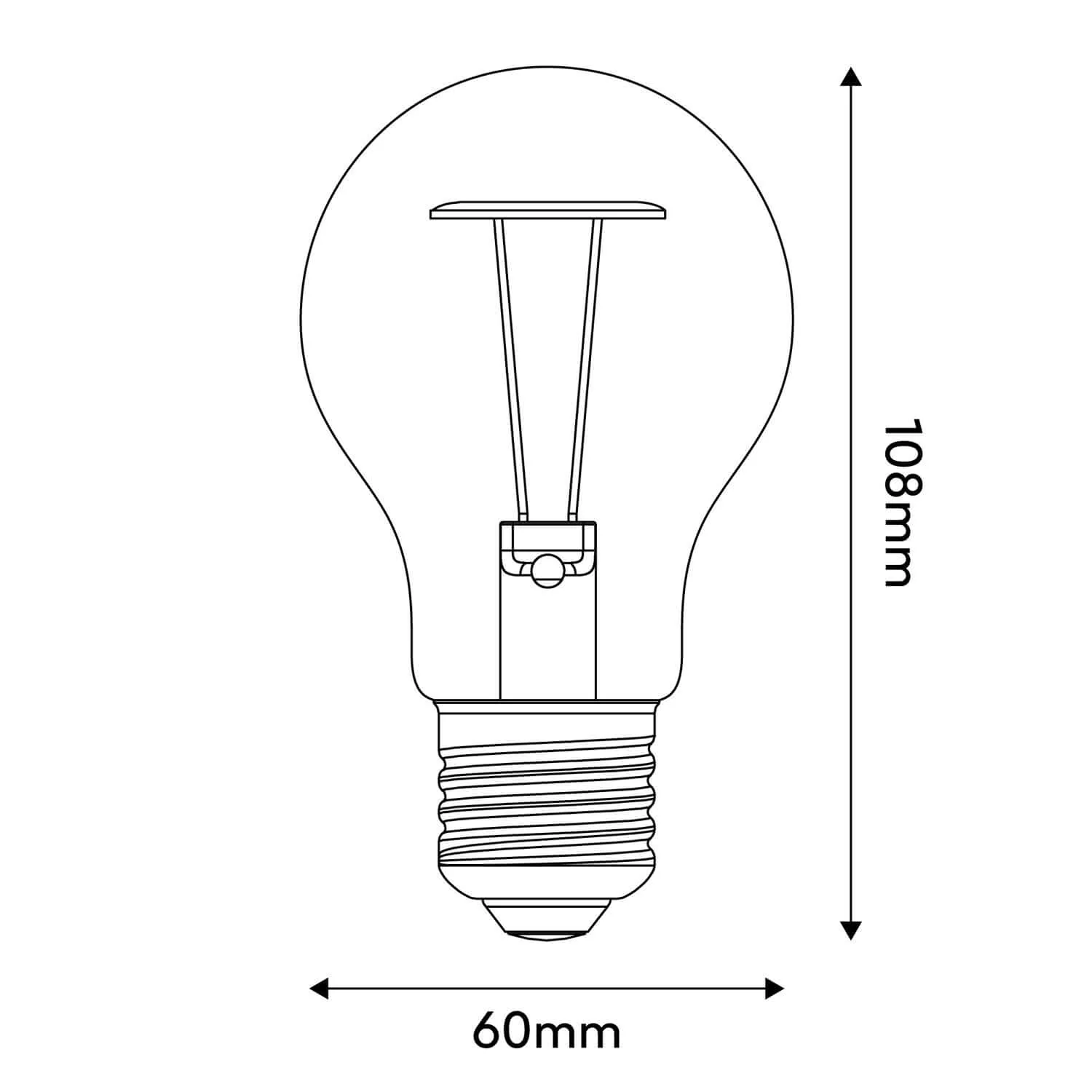 Lampadina LED Half Frosted Lens Goccia A60 7W 806Lm 2700K Dimmerabile - A08 - Image 8