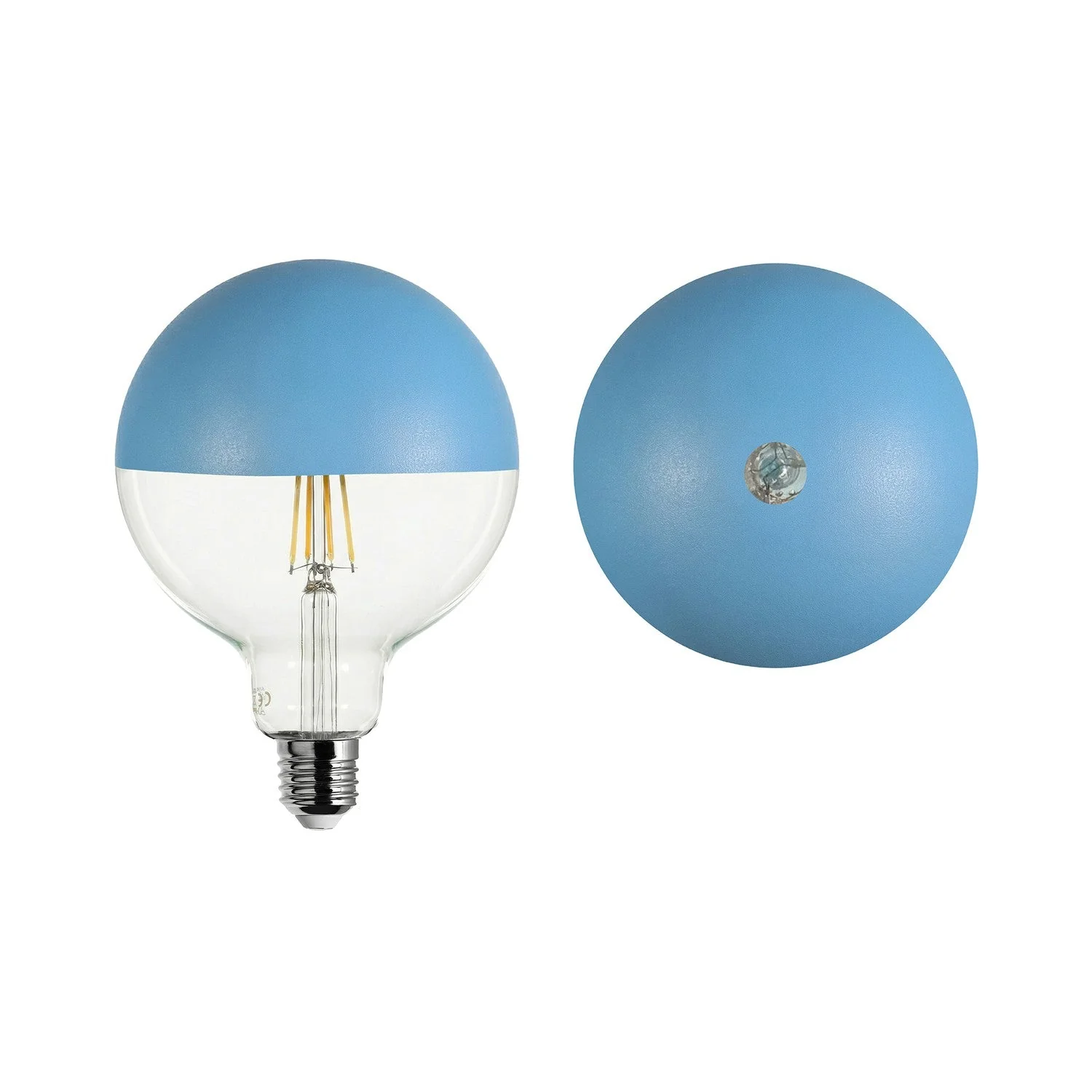 Lampadina LED Maria G125 4,8W 806Lm E27 2700K Dimmerabile - Blu - Image 2
