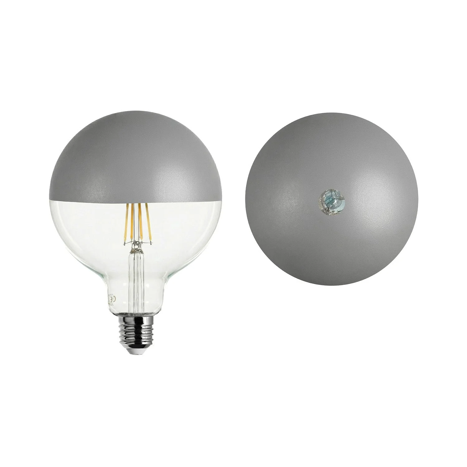 Lampadina LED Maria G125 4,8W 806Lm E27 2700K Dimmerabile - Grigio - Image 2