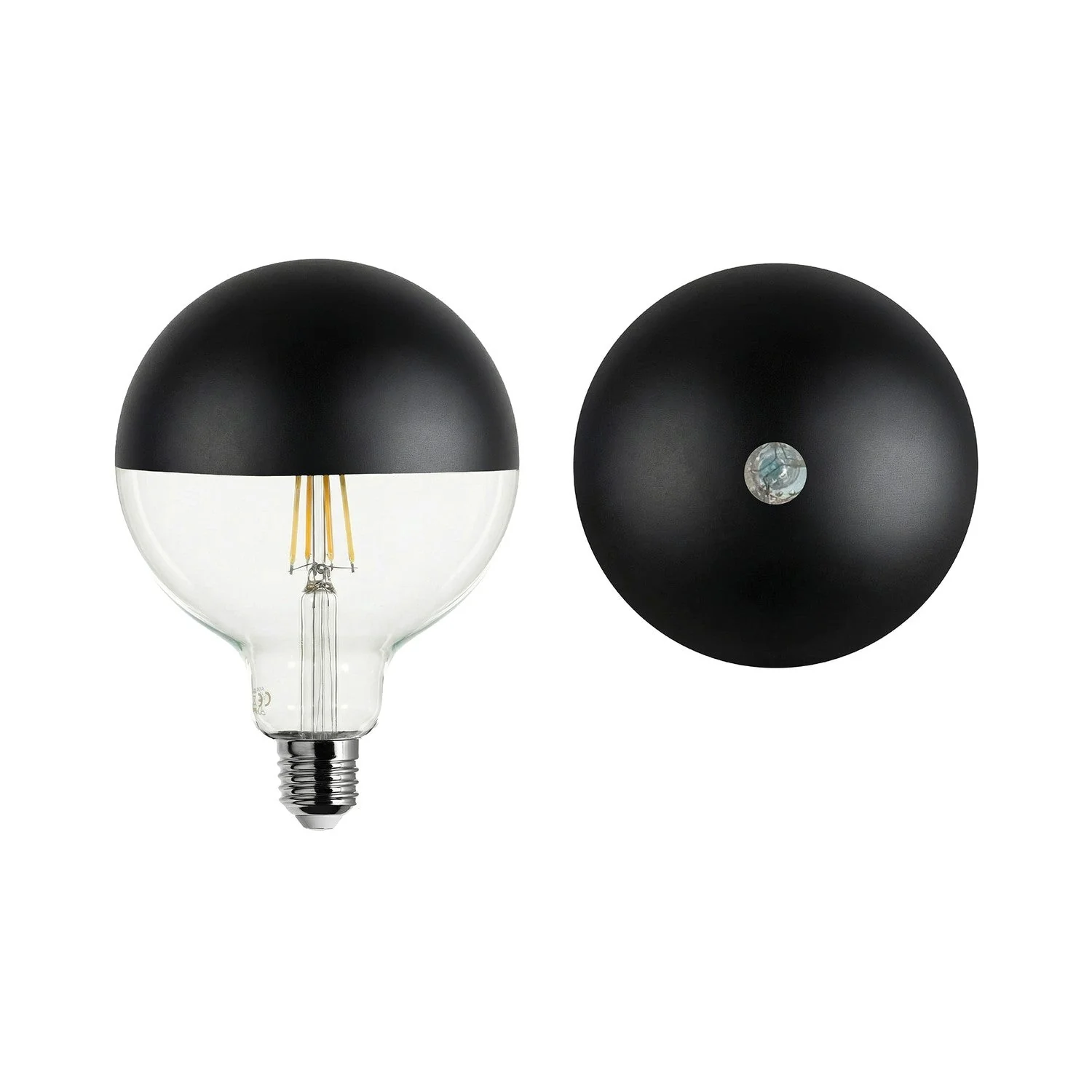 Lampadina LED Maria G125 4,8W 806Lm E27 2700K Dimmerabile - Nero - Image 2