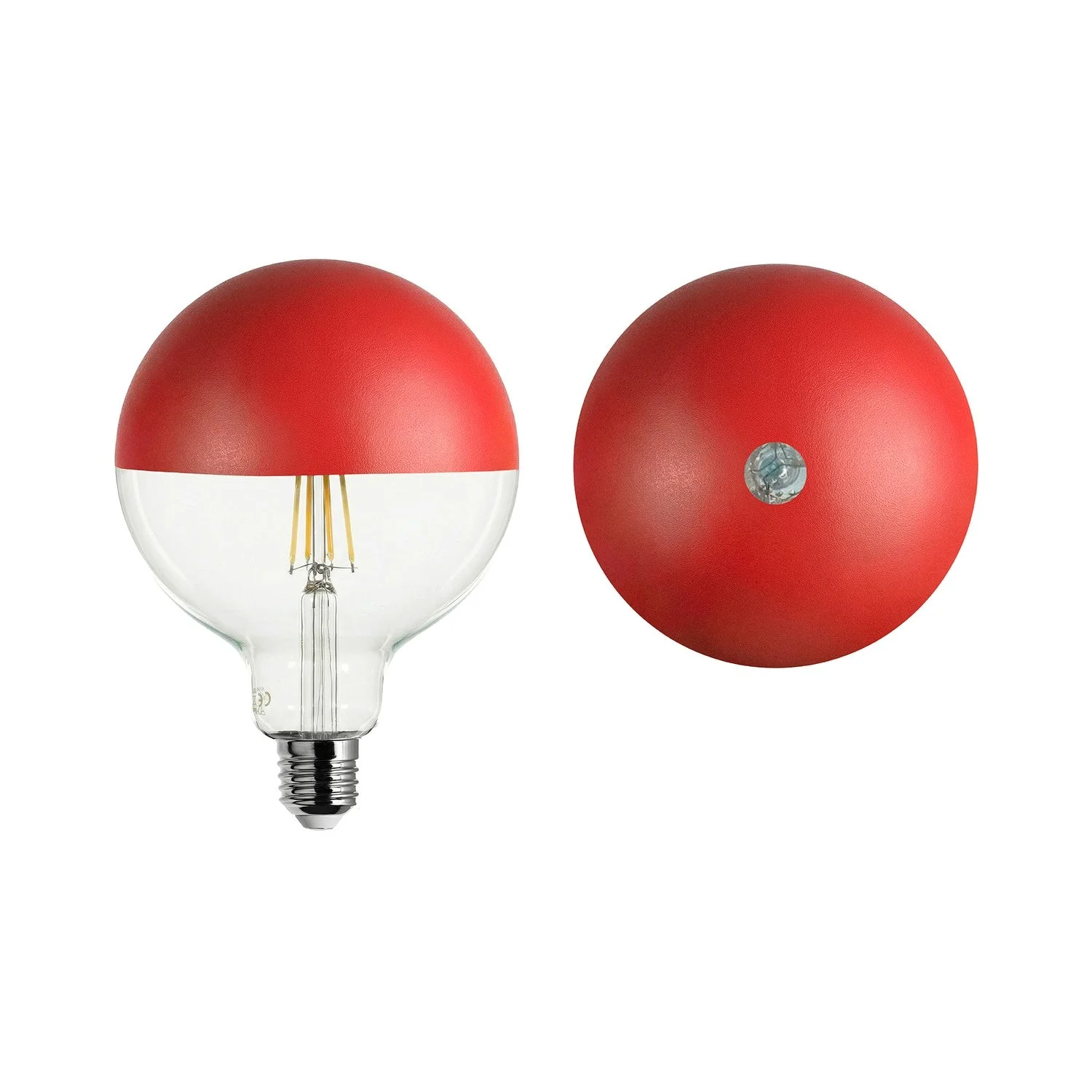 Lampadina LED Maria G125 4,8W 806Lm E27 2700K Dimmerabile - Rosso - Image 2