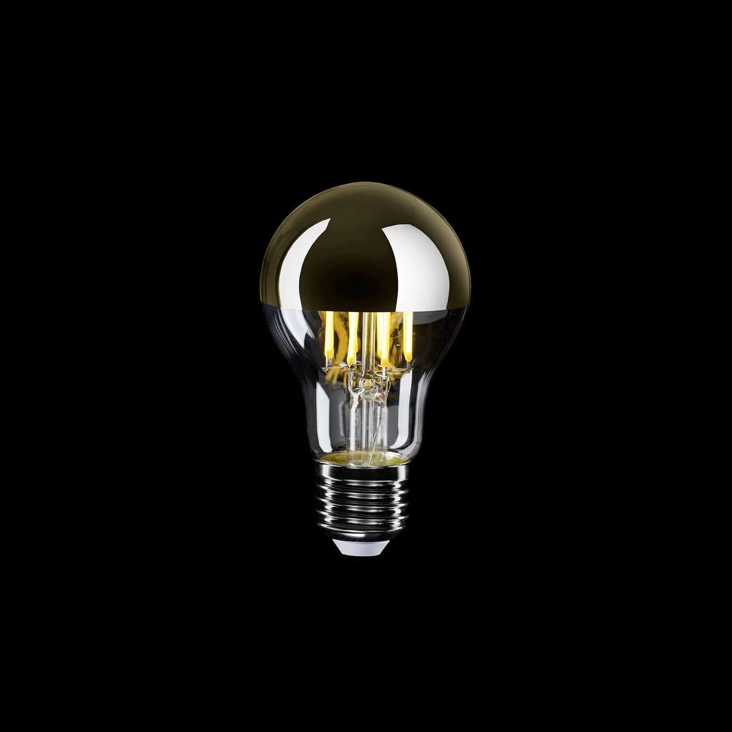 Lampadina LED Mezza Sfera Oro Goccia A60 7W 650Lm E27 2700K Dimmerabile - A12 - Image 2