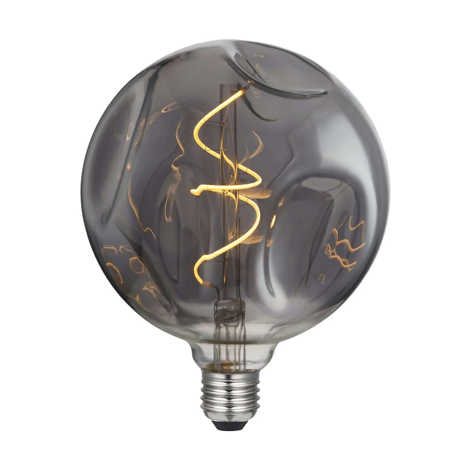 Lampadina LED Smoky Bumped Globo G140 filamento a Spirale 5W 150Lm E27 2000K Dimmerabile - Image 2