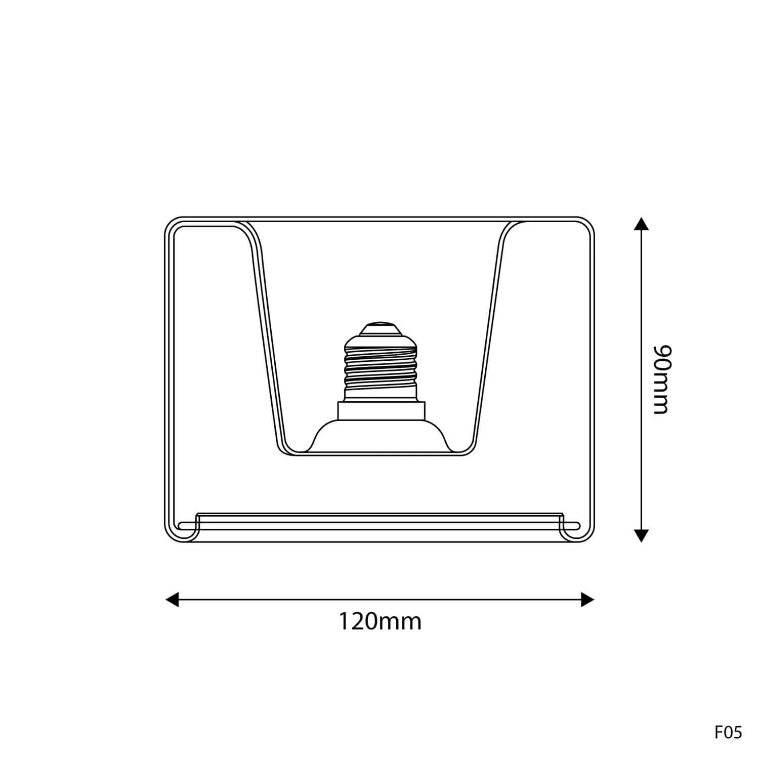 Lampadina LED Smoky Ghost Line Recessed Donut 120x90 6W 380Lm E27 1900K Dimmerabile - G13 - Image 3