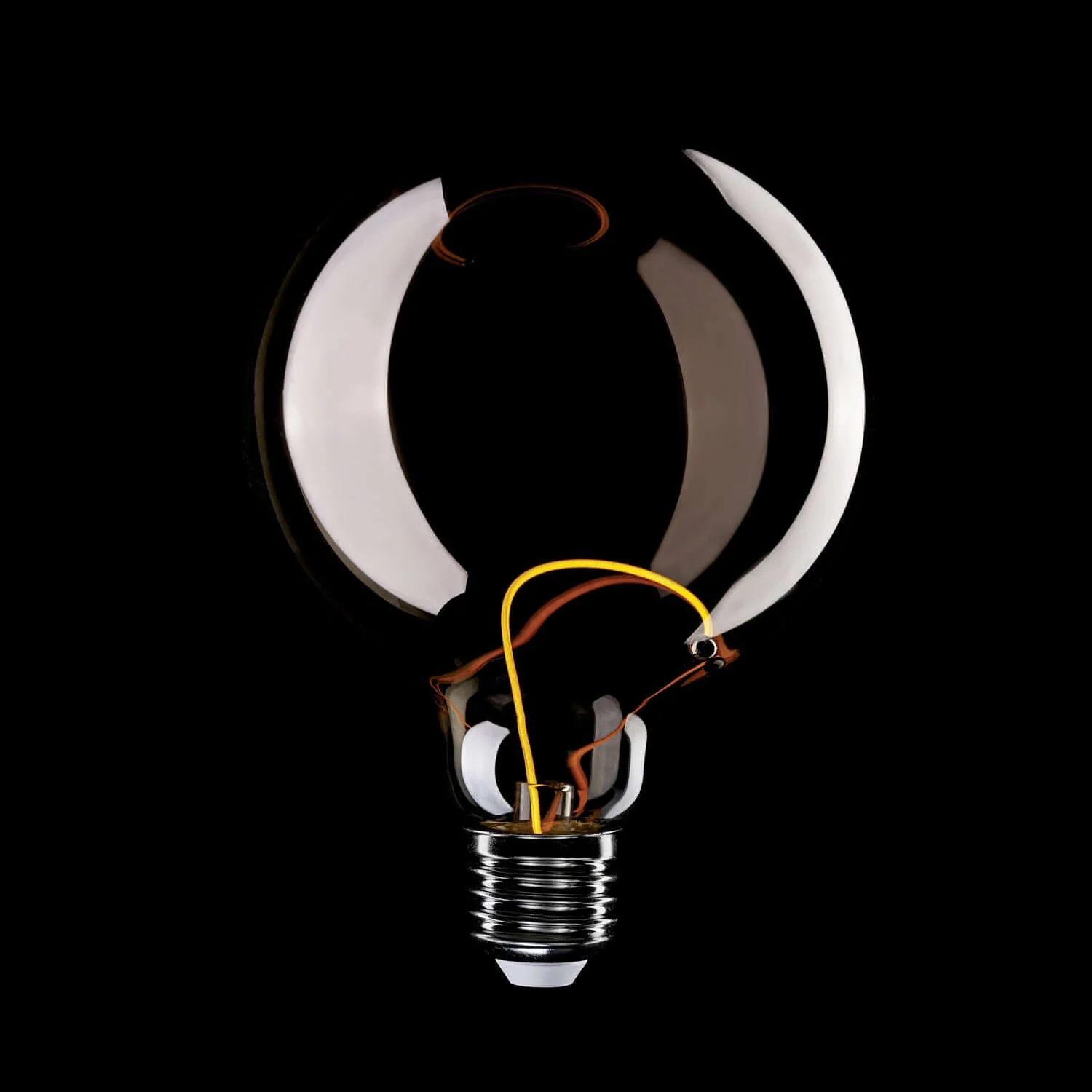 Lampadina LED Smoky Magnetic Deco Line Globo G125 2,8W 90Lm E27 1800K - F05 - Image 3