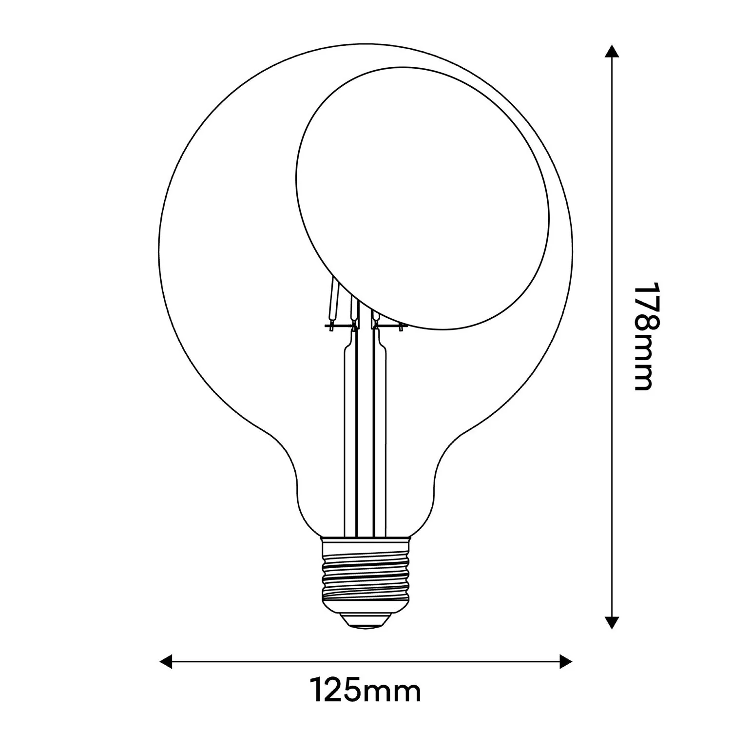 Lampadina LED Sofia G125 4,8W 806Lm E27 2700K Dimmerabile - Arancione - Image 3