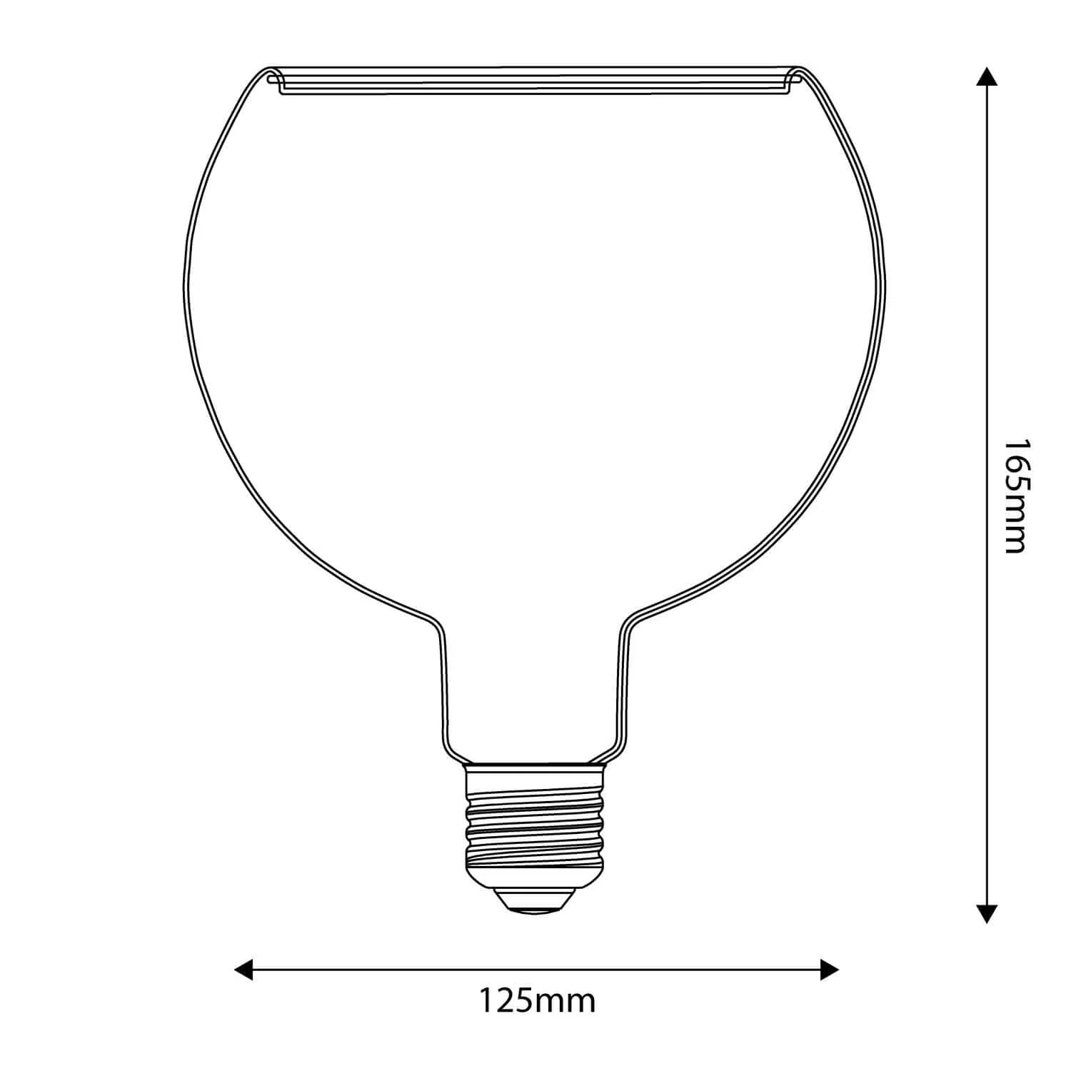 Lampadina LED Trasparente Ghost Line CRI 90 G125 4,5W 300Lm E27 2200K Dimmerabile - G05 - Image 4