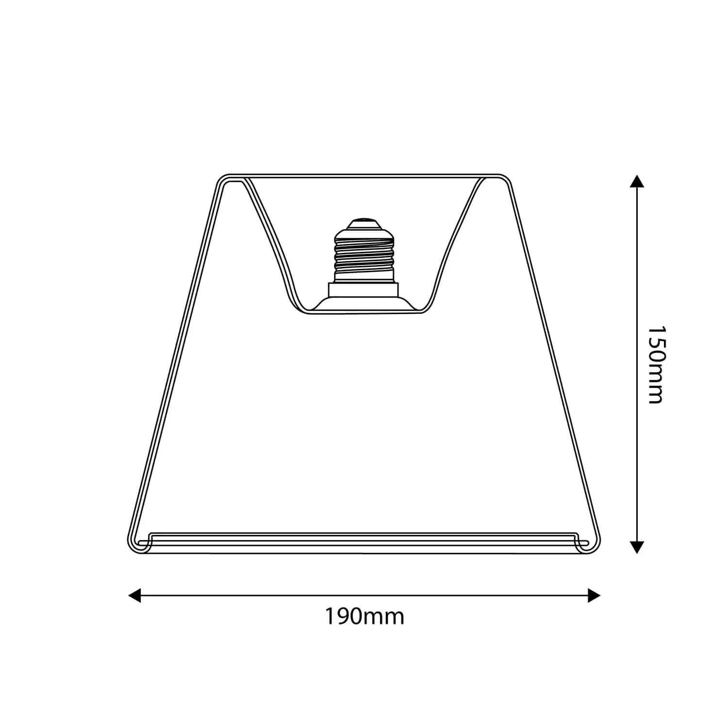Lampadina LED Trasparente Ghost Line Recessed Cone 6W 500Lm E27 2200K Dimmerabile - G01 - Image 3