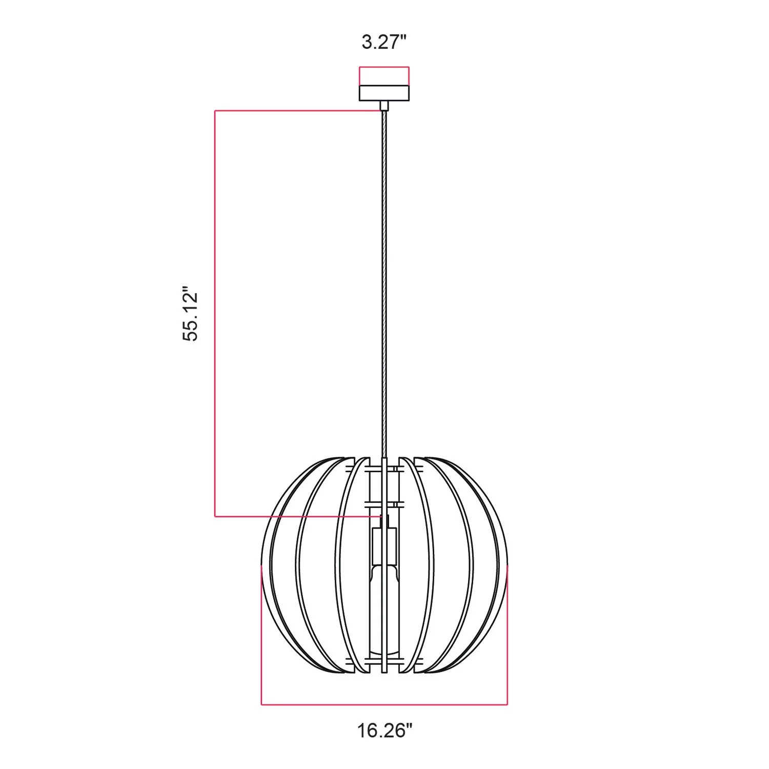 LAMPSHHADE - Pendant Lamp with Elliptical Shade - Dove gray melange - Image 7