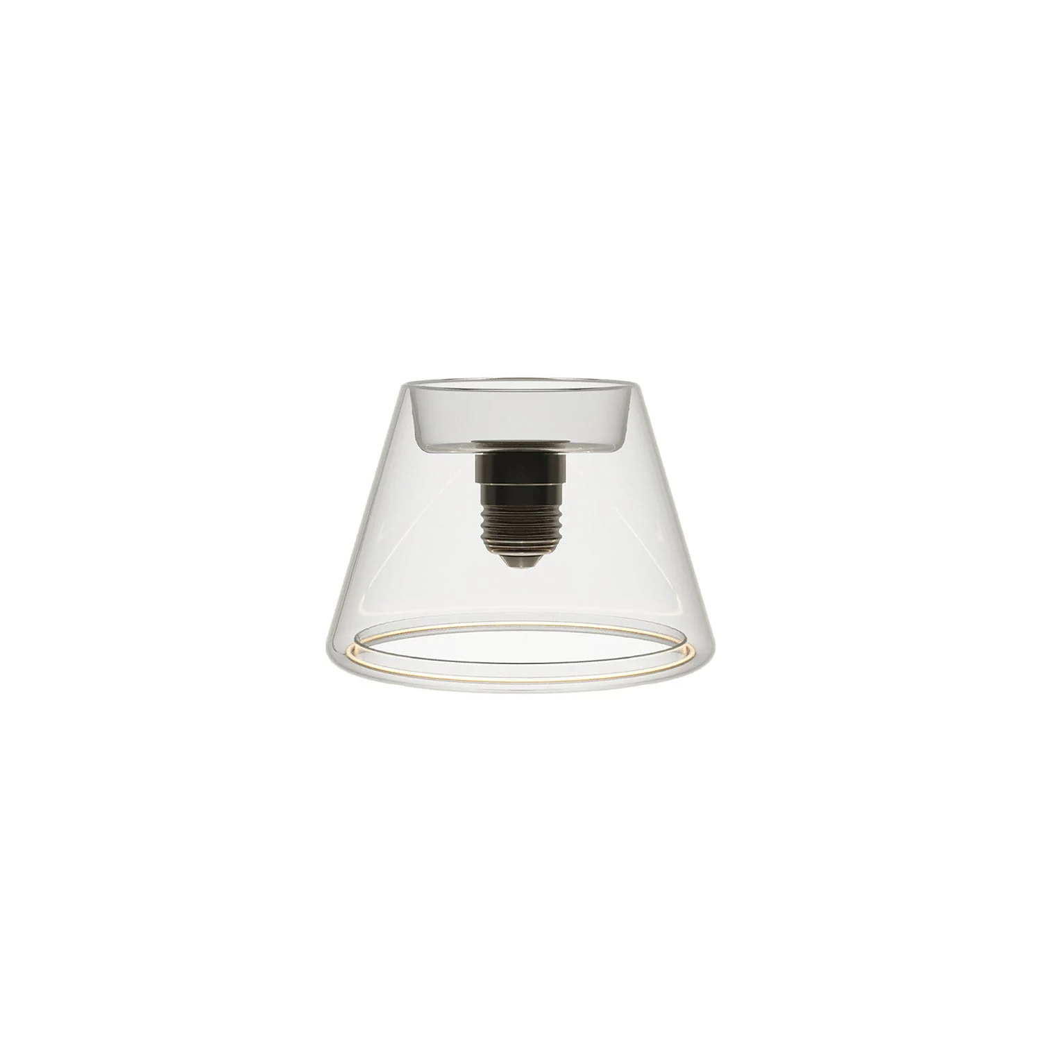LED Clear Light Bulb Ghost Line CRI 90 Mini Cone 5,5W 450Lm E26 120V 2200K Dimmable - G07