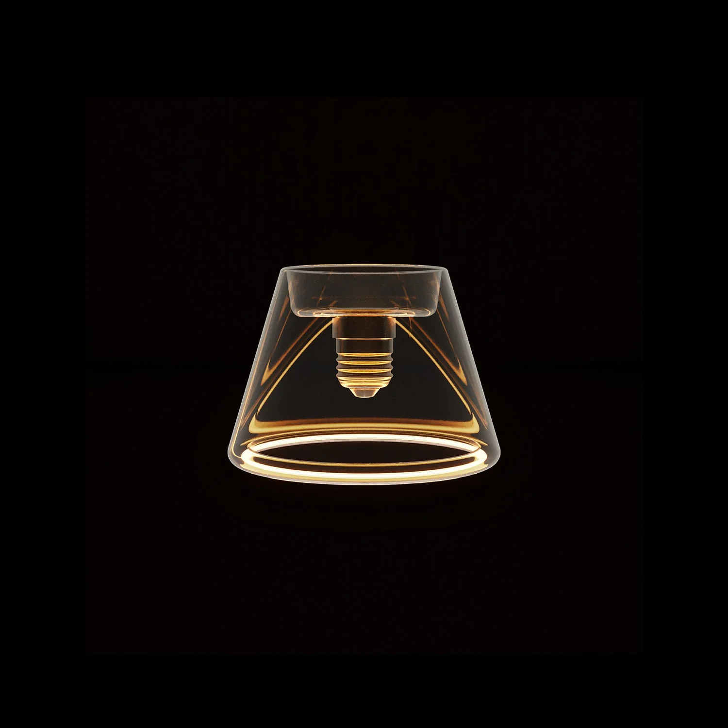 LED Clear Light Bulb Ghost Line CRI 90 Mini Cone 5,5W 450Lm E26 120V 2200K Dimmable - G07 - Image 2