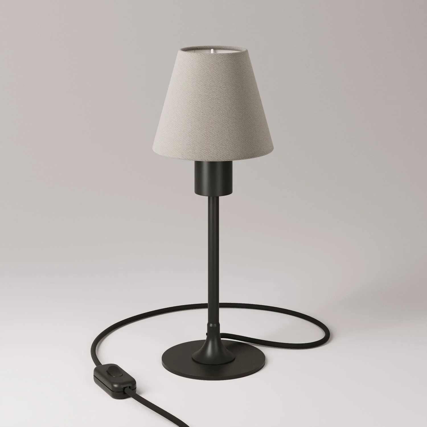 MAG-Y table lamp with canvas shade - Black - Image 3