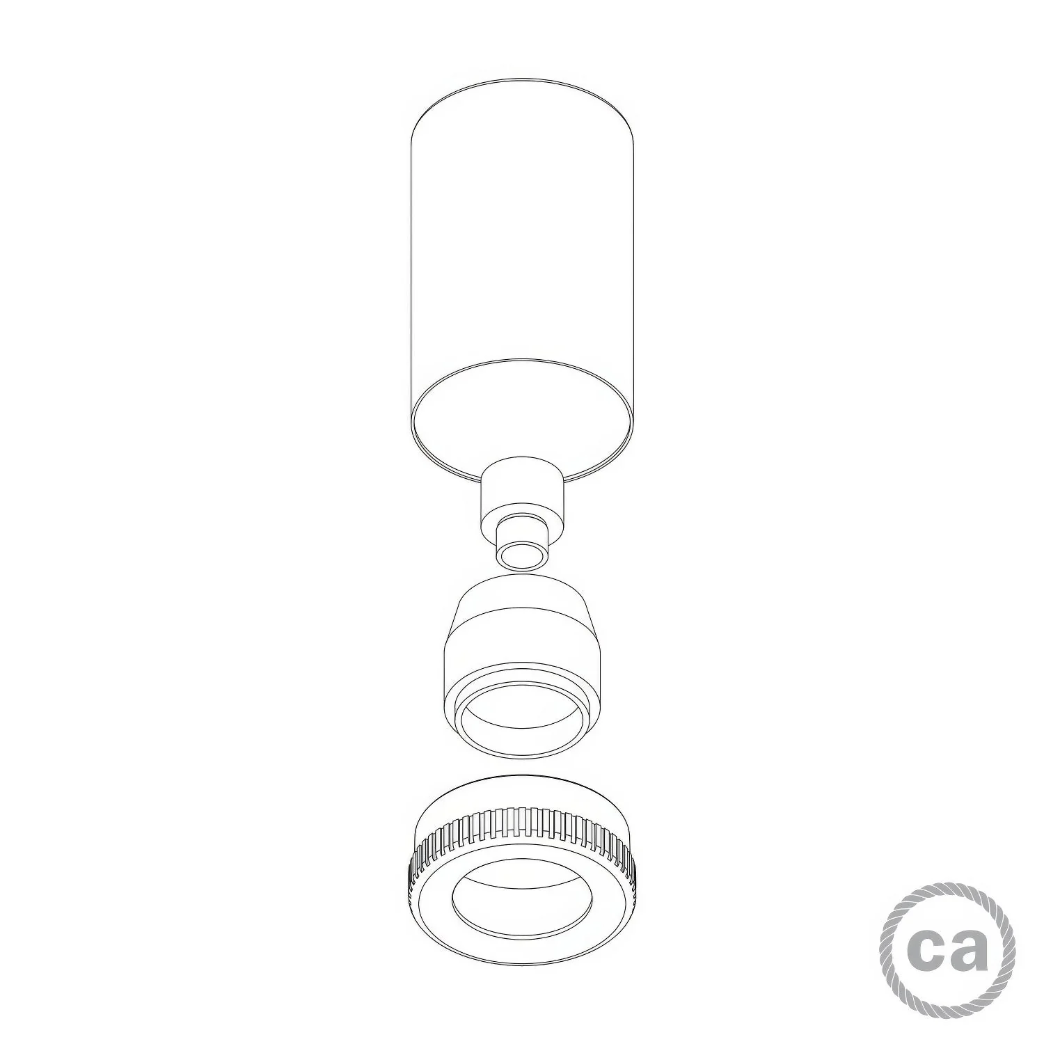 Mini faretto Spotlight LED GU1d0 - Bronzo satinato - Image 5