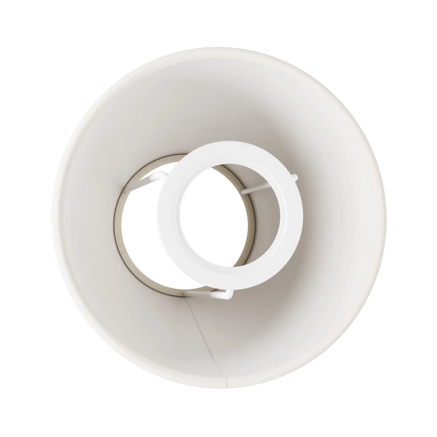 Mini paralume Impero con attacco E27 per lampada da tavolo o applique - Teletta bianco - Image 2