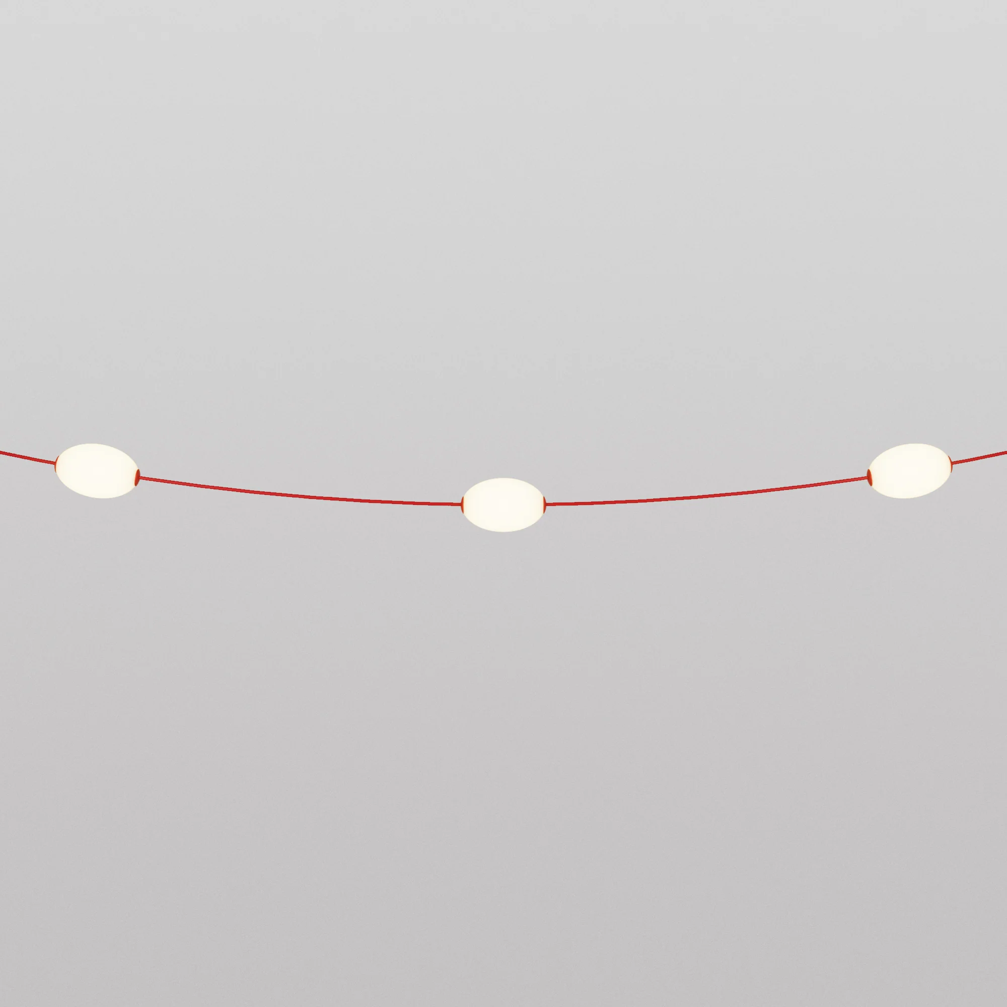 Outdoor 3-Light String Light fro wet locations Starfish Red, Power supply with US plug - Marina3