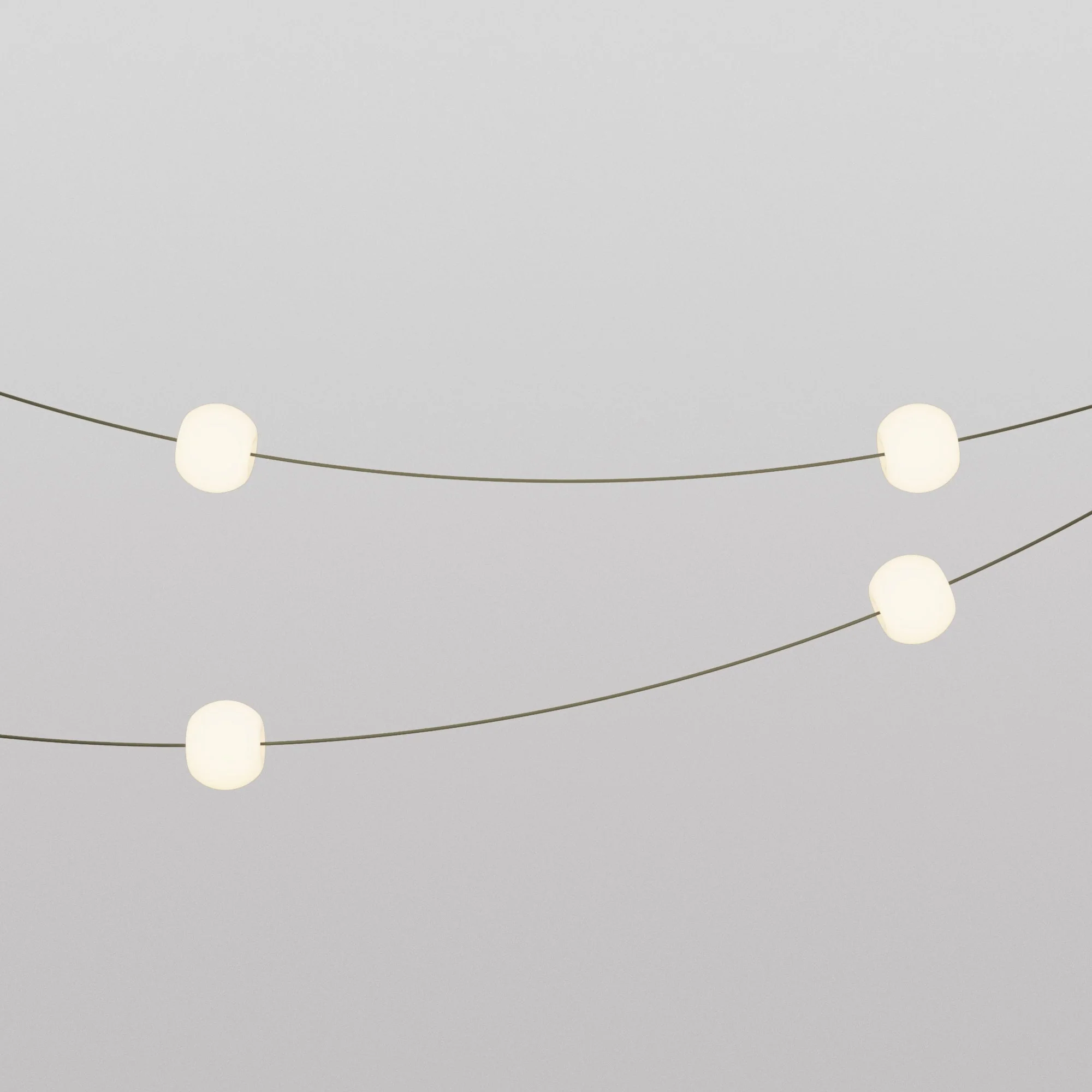 Outdoor 4-Light String Light for wet locations Olive Green, Power supply with US plug - Marina4 Cherry - Image 8