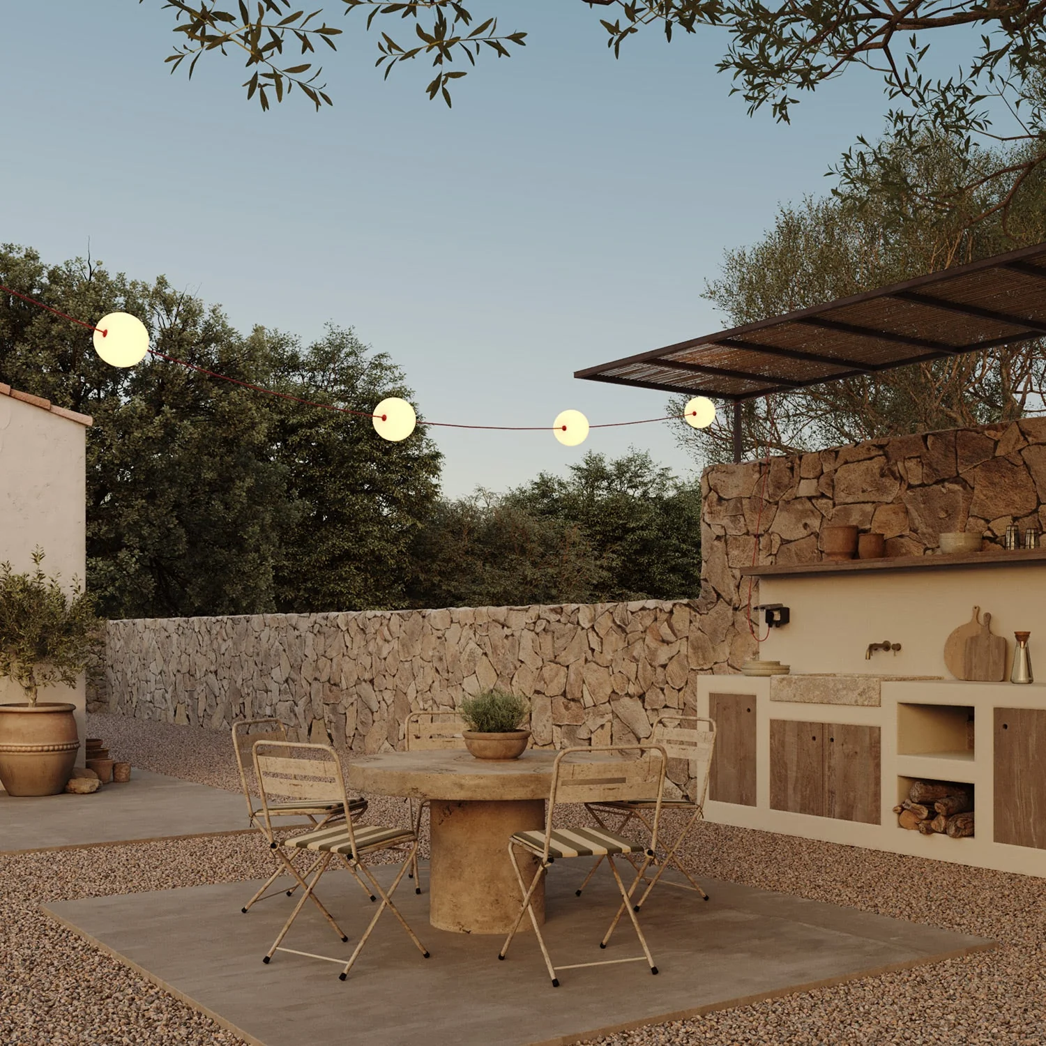 Outdoor 4-Light String Light for wet locations Starfish Red, Power supply with US plug - Marina4 Cherry - Image 10