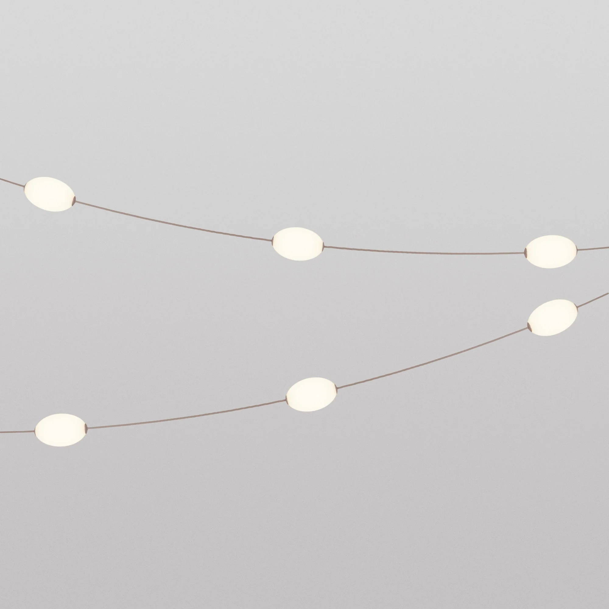 Outdoor 6-Light String Light for wet locations Desert Brown, Power supply with US plug - Marina6