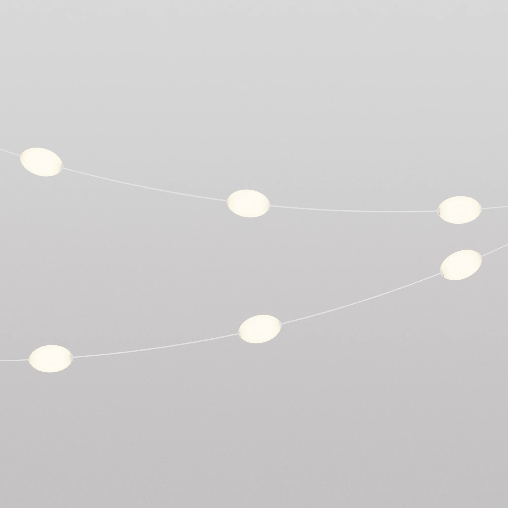 Outdoor 6-Light String Light for wet locations White Sand, Power supply with US plug - Marina6