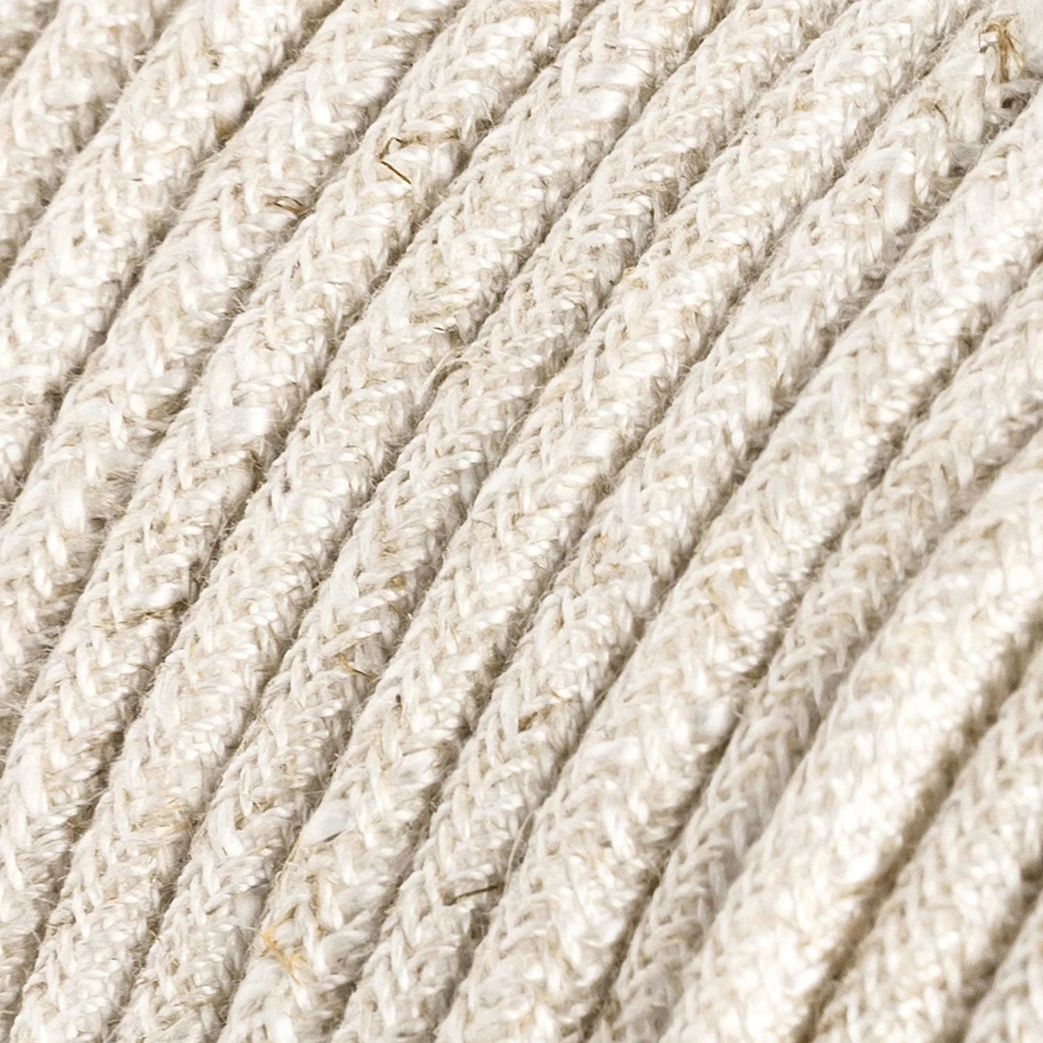 Paralume Cablò multicolor 50 cm e cavi in lino bianco - Image 5