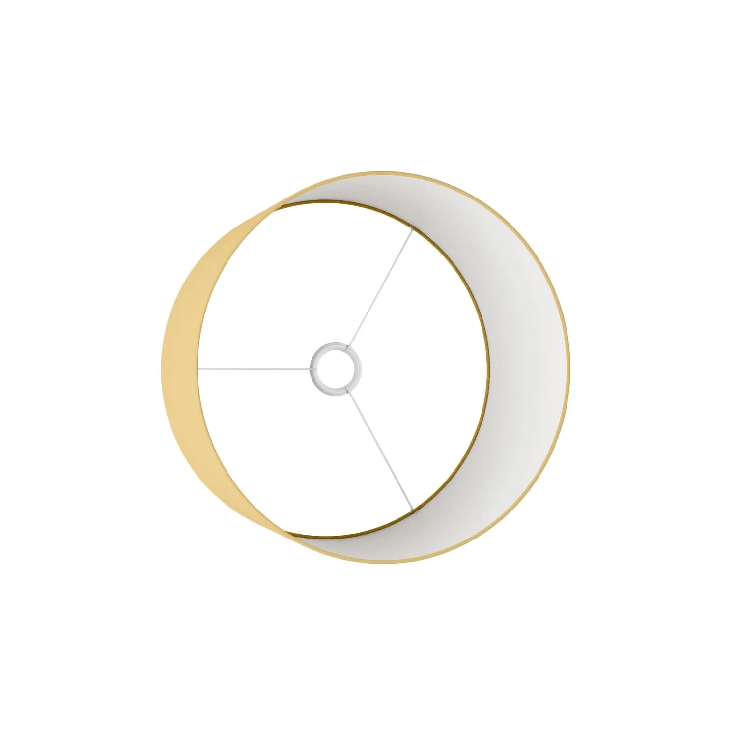 Paralume Cilindro L in tessuto con attacco E27 - Made in Italy - Arenal Oro - Image 3