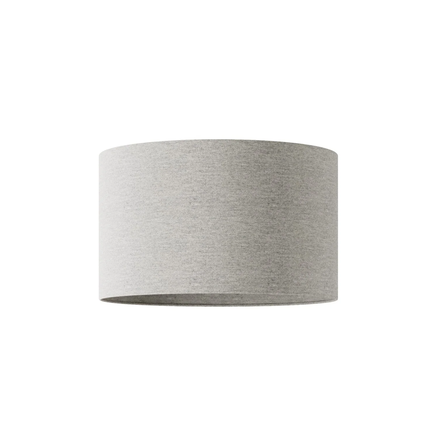 Paralume Cilindro L in tessuto con attacco E27 - Made in Italy - Lana Grigio Chiaro