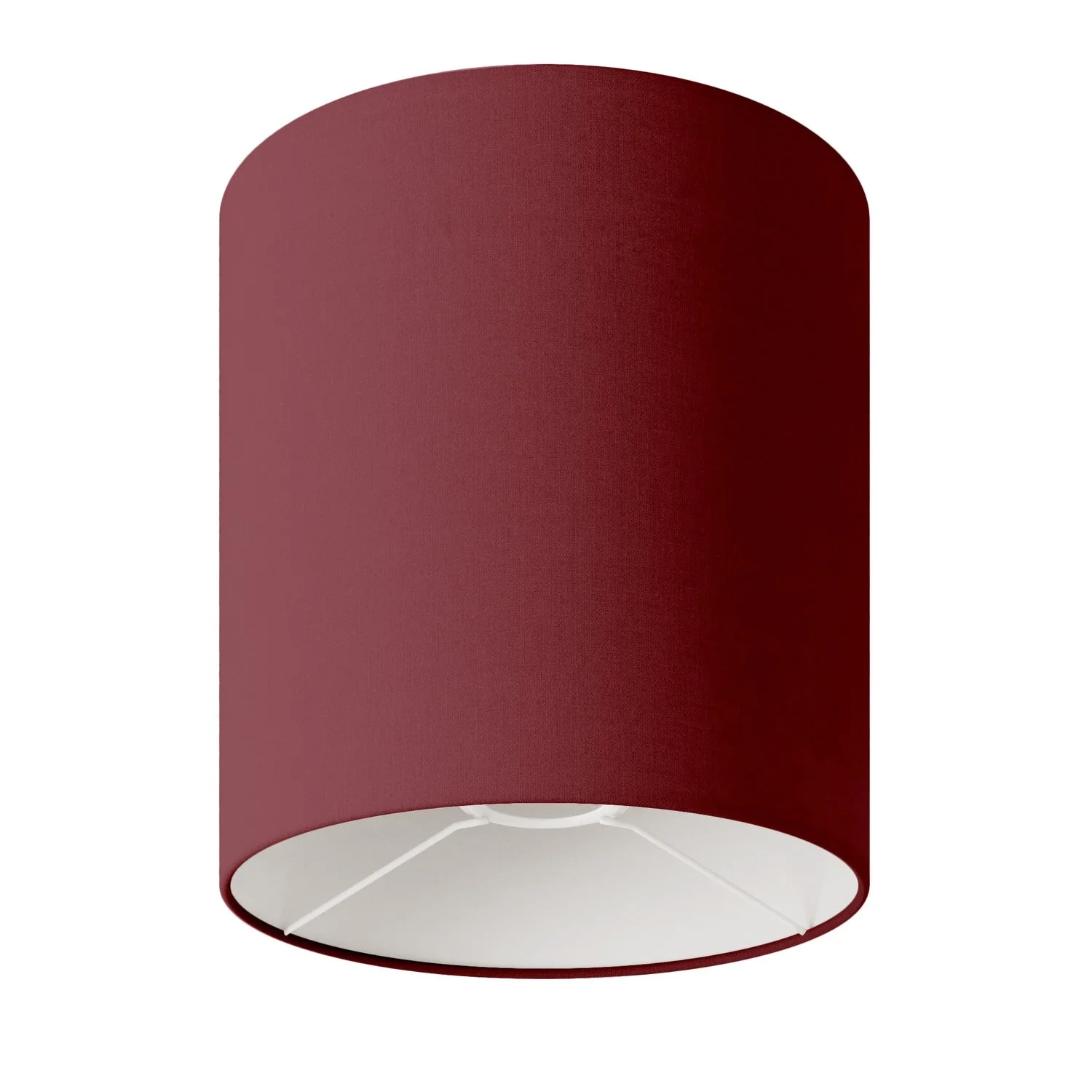 Paralume Cilindro M in tessuto con attacco E27 - Made in Italy - Arenal Bordeaux