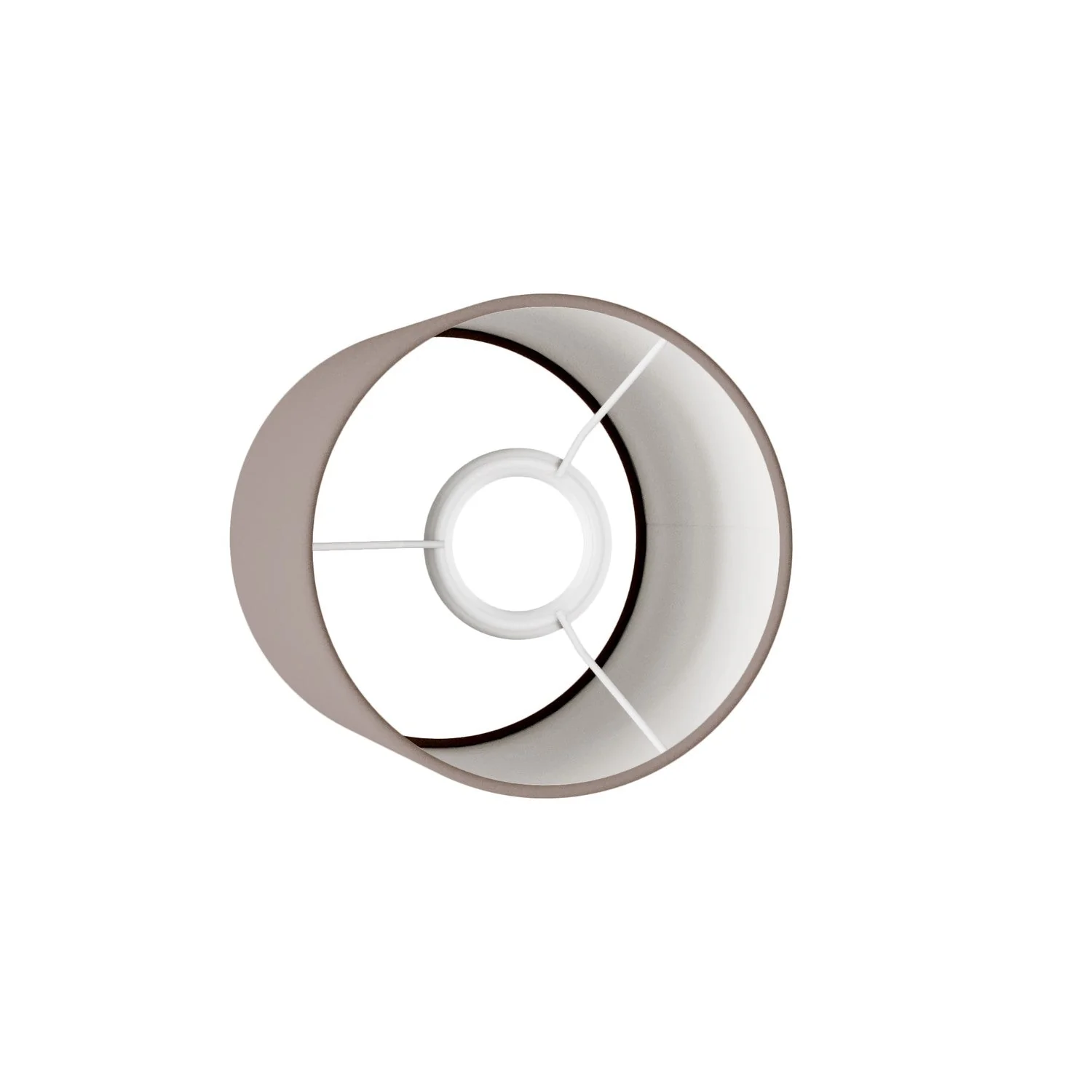 Paralume Cilindro S in tessuto con attacco E27 - Made in Italy - Arenal Cenere - Image 3
