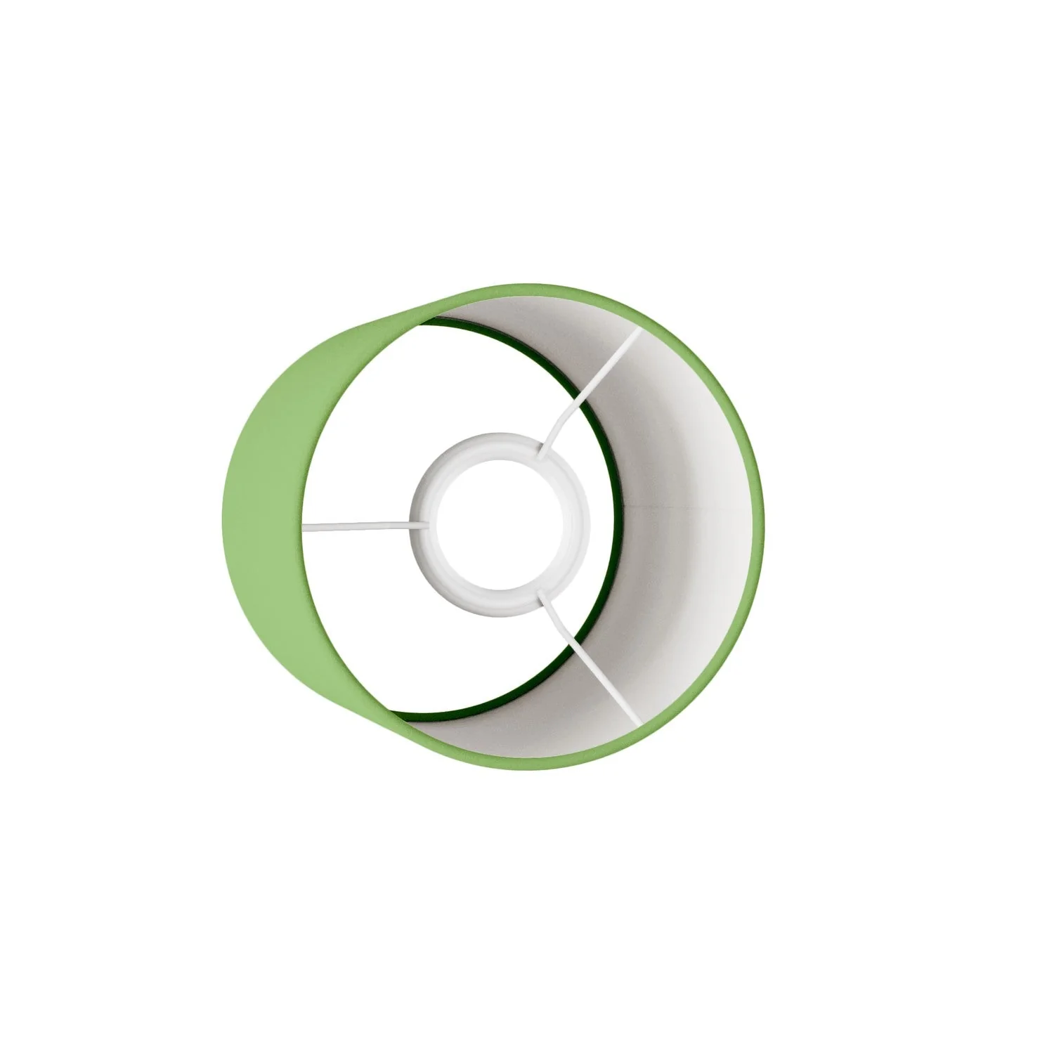 Paralume Cilindro S in tessuto con attacco E27 - Made in Italy - Cinette Verde Pistacchio - Image 3