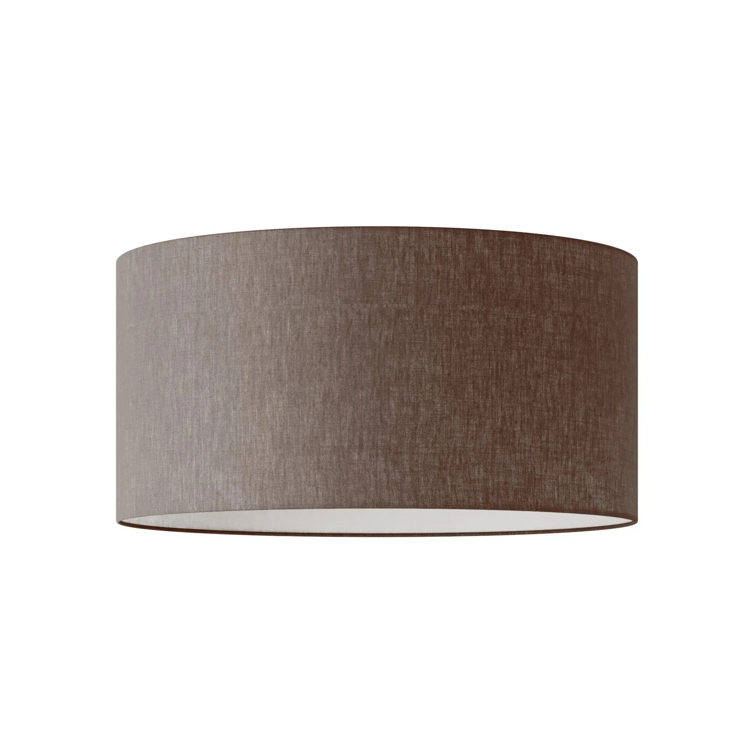 Paralume Cilindro XL in tessuto con attacco E27 - Made in Italy - Camelot Marrone