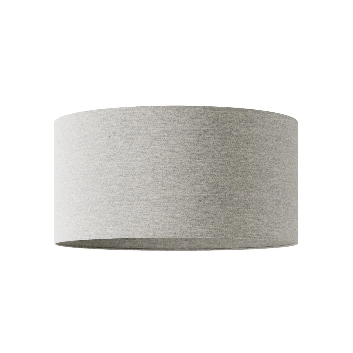 Paralume Cilindro XL in tessuto con attacco E27 - Made in Italy - Lana Grigio Chiaro