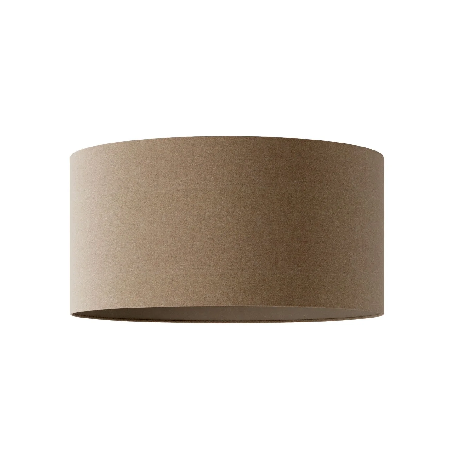 Paralume Cilindro XL in tessuto con attacco E27 - Made in Italy - Lana Marrone